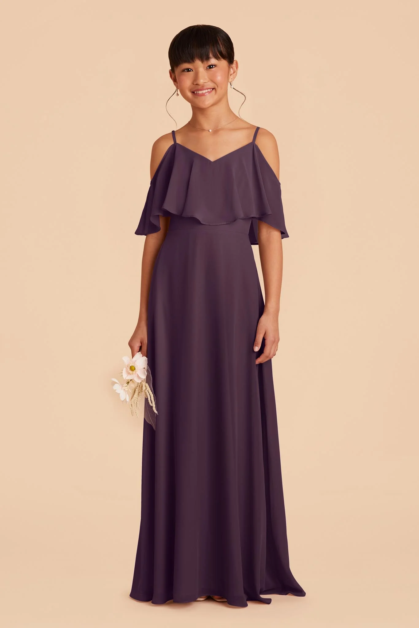 Janie Convertible Junior Dress - Plum - Image 4