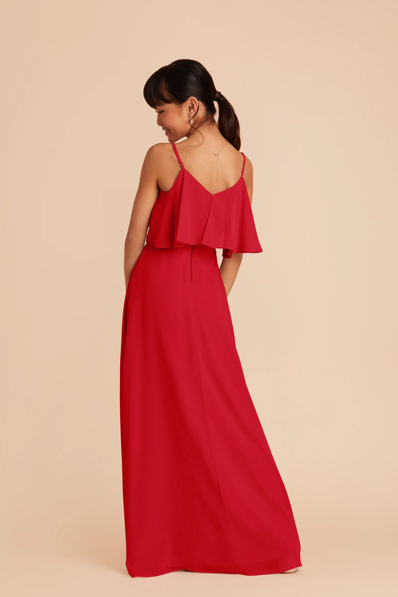 Janie Convertible Junior Dress - Ruby Red - Image 6