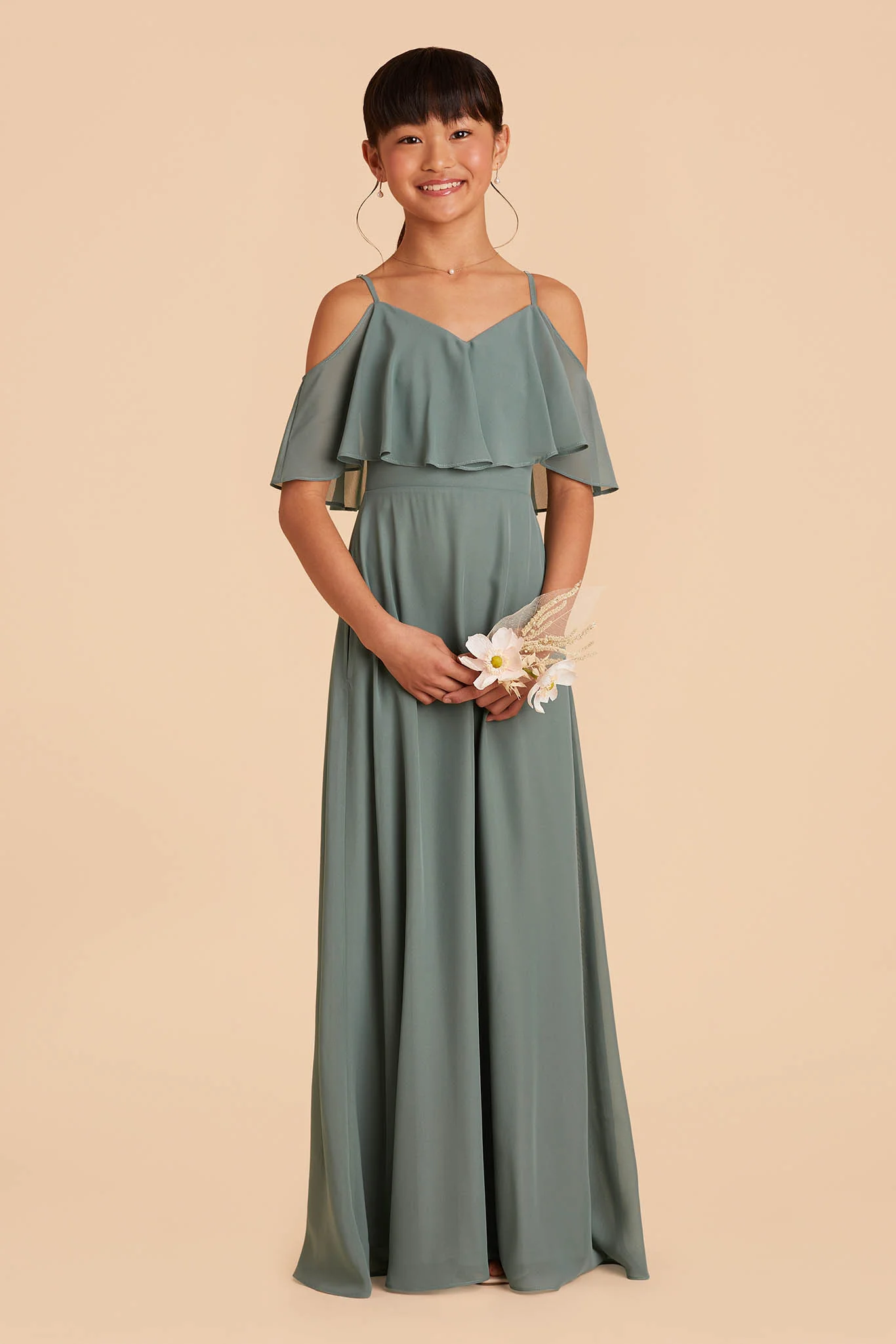 Janie Convertible Junior Dress - Sea Glass - Image 2