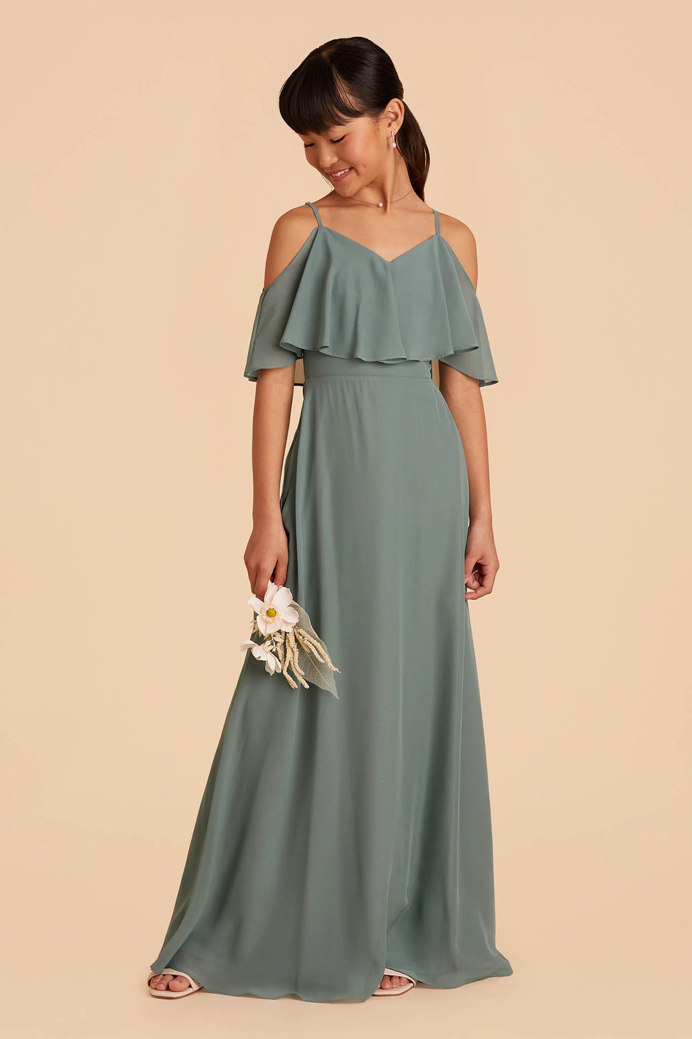 Janie Convertible Junior Dress - Sea Glass - Image 4