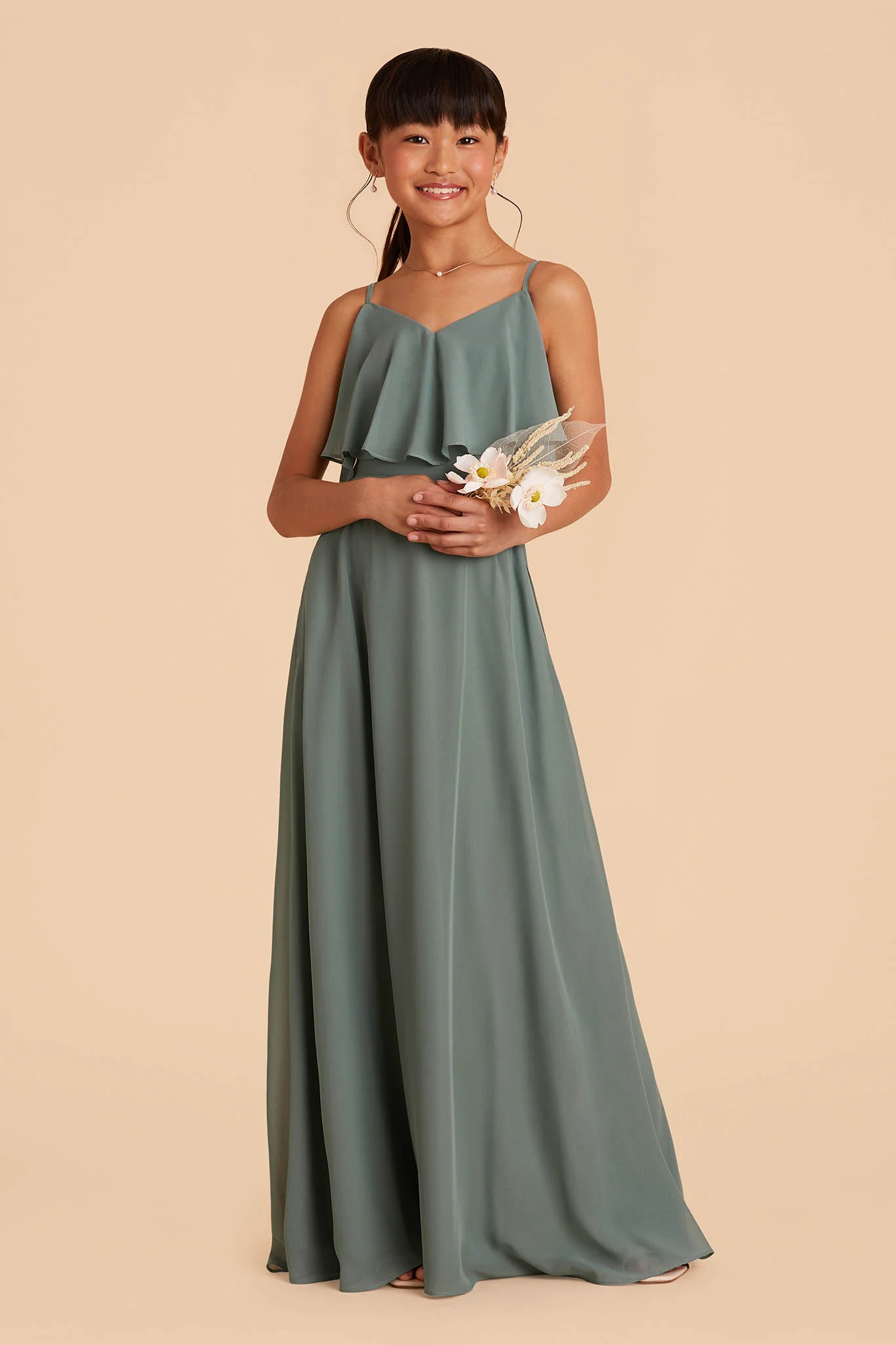 Janie Convertible Junior Dress - Sea Glass - Image 6