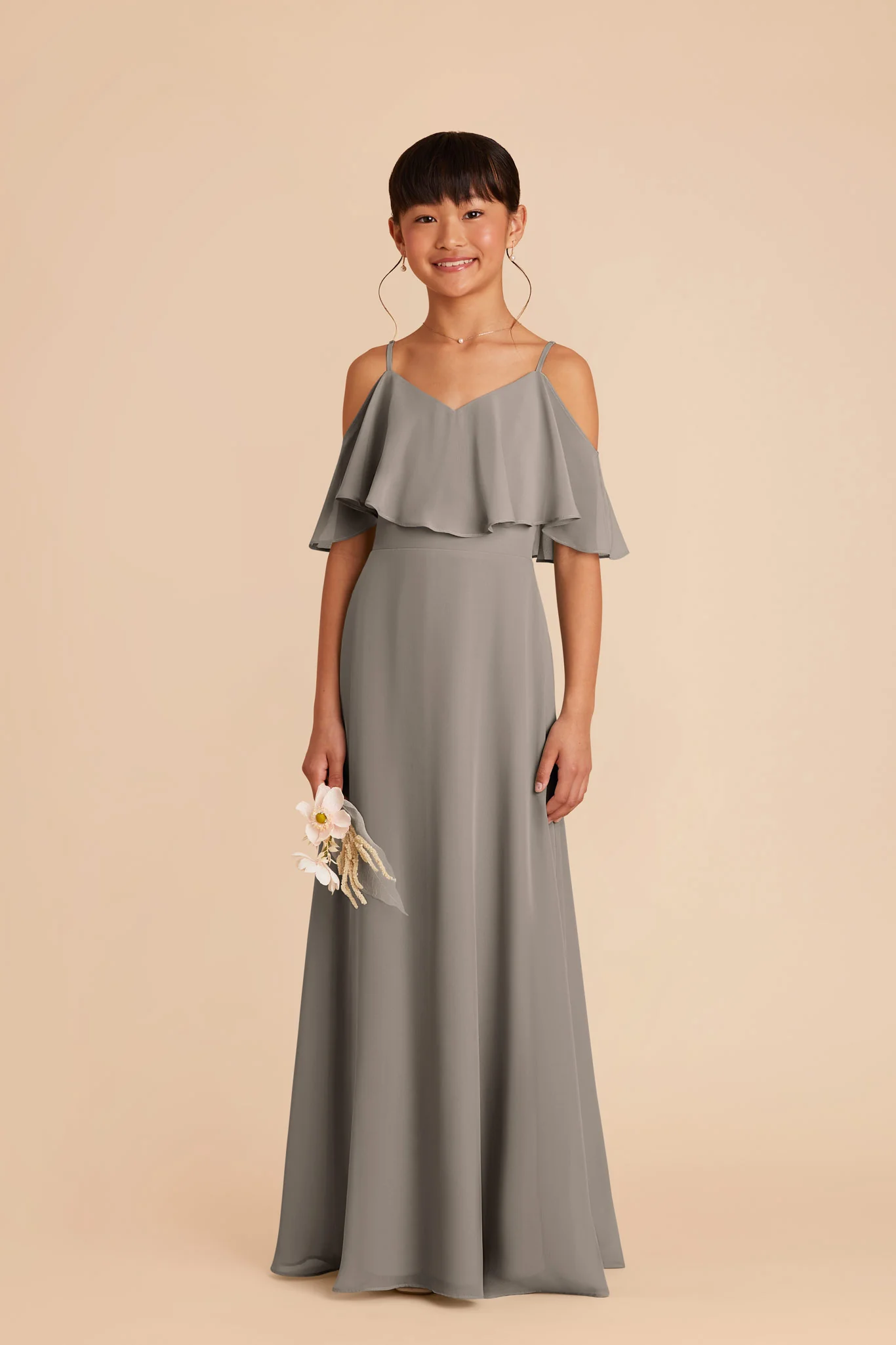 Janie Convertible Junior Dress - Silver