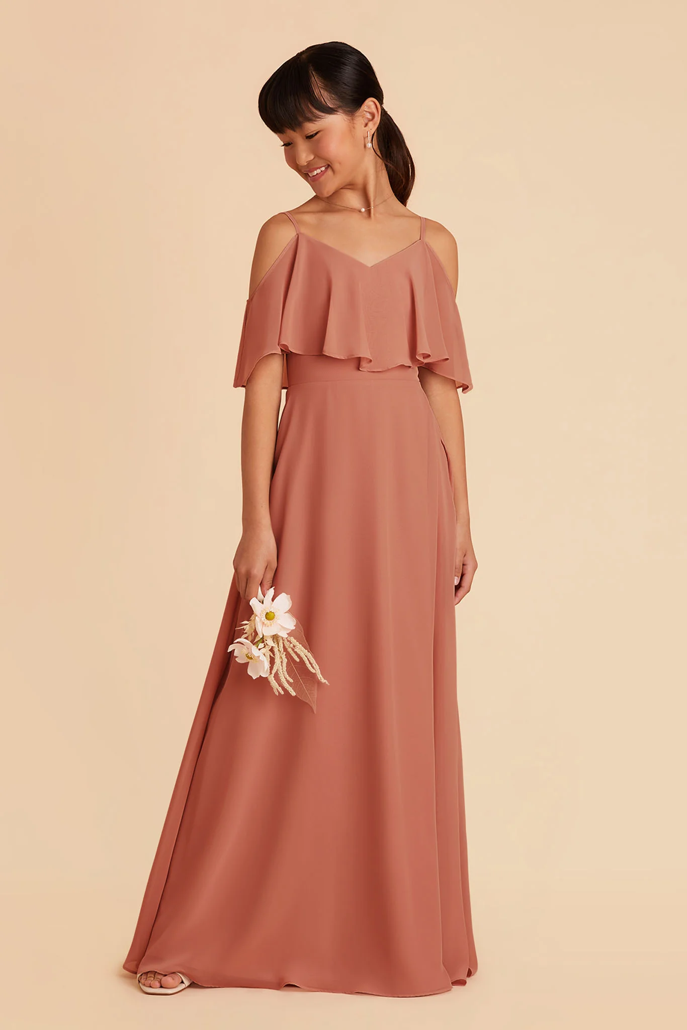 Janie Convertible Junior Dress - Terracotta - Image 4