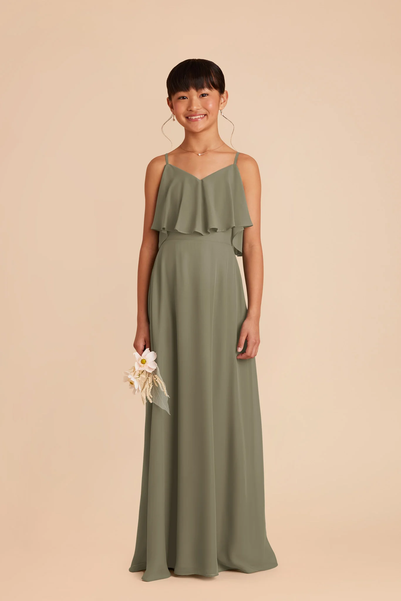 Janie Convertible Junior Dress - Thyme