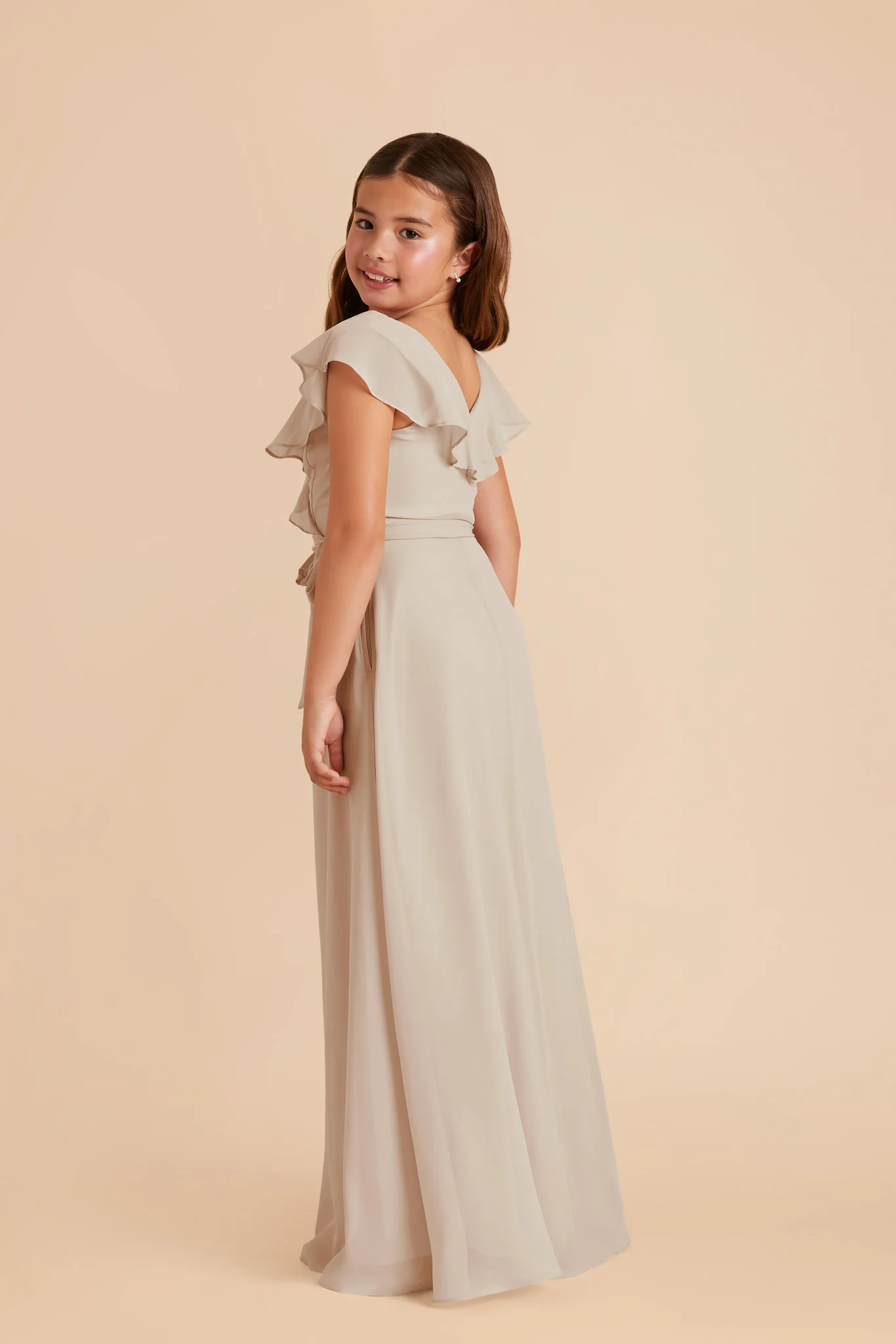 Jax Junior Chiffon Dress - Classic Champagne - Image 4