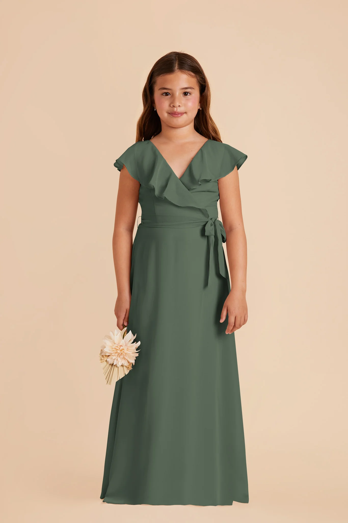 Jax Junior Chiffon Dress - Eucalyptus