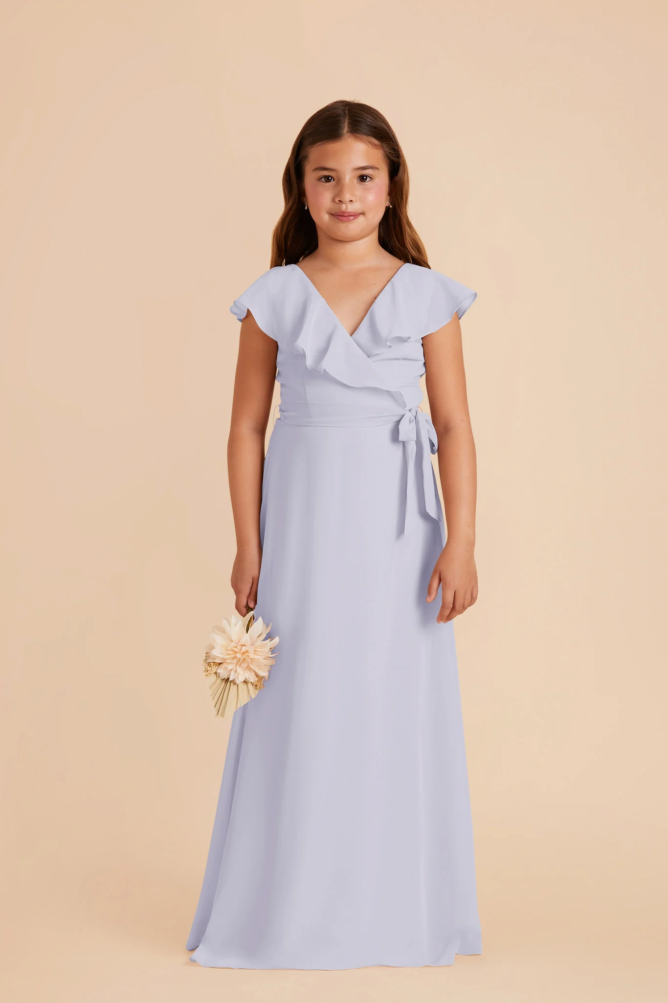 Jax Junior Chiffon Dress - Periwinkle Blue - Image 2