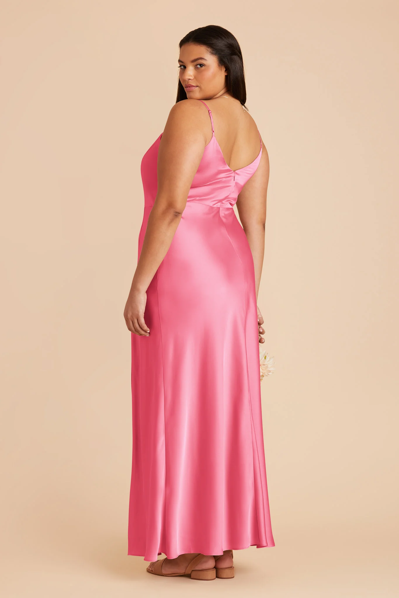 Jay Matte Satin Dress - Bon Bon Pink - Image 8