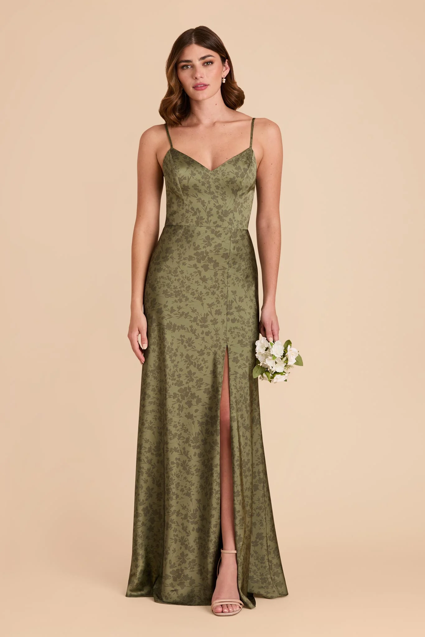 Jay Matte Satin Dress - Bright Martini Dreamy Floral