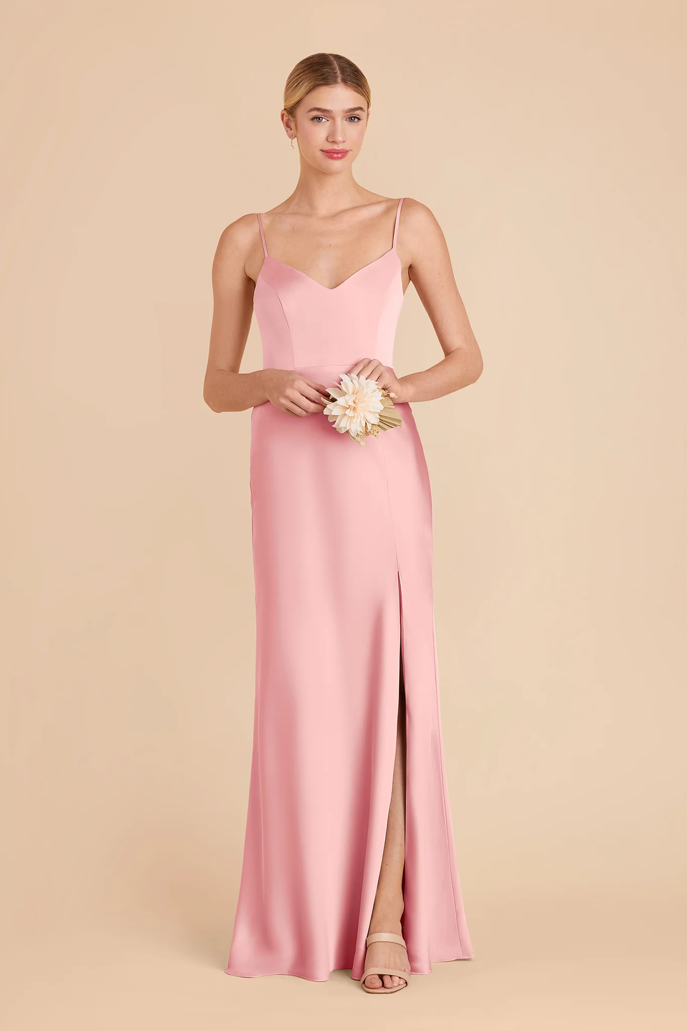 Jay Matte Satin Dress - Bubblegum Pink - Image 3