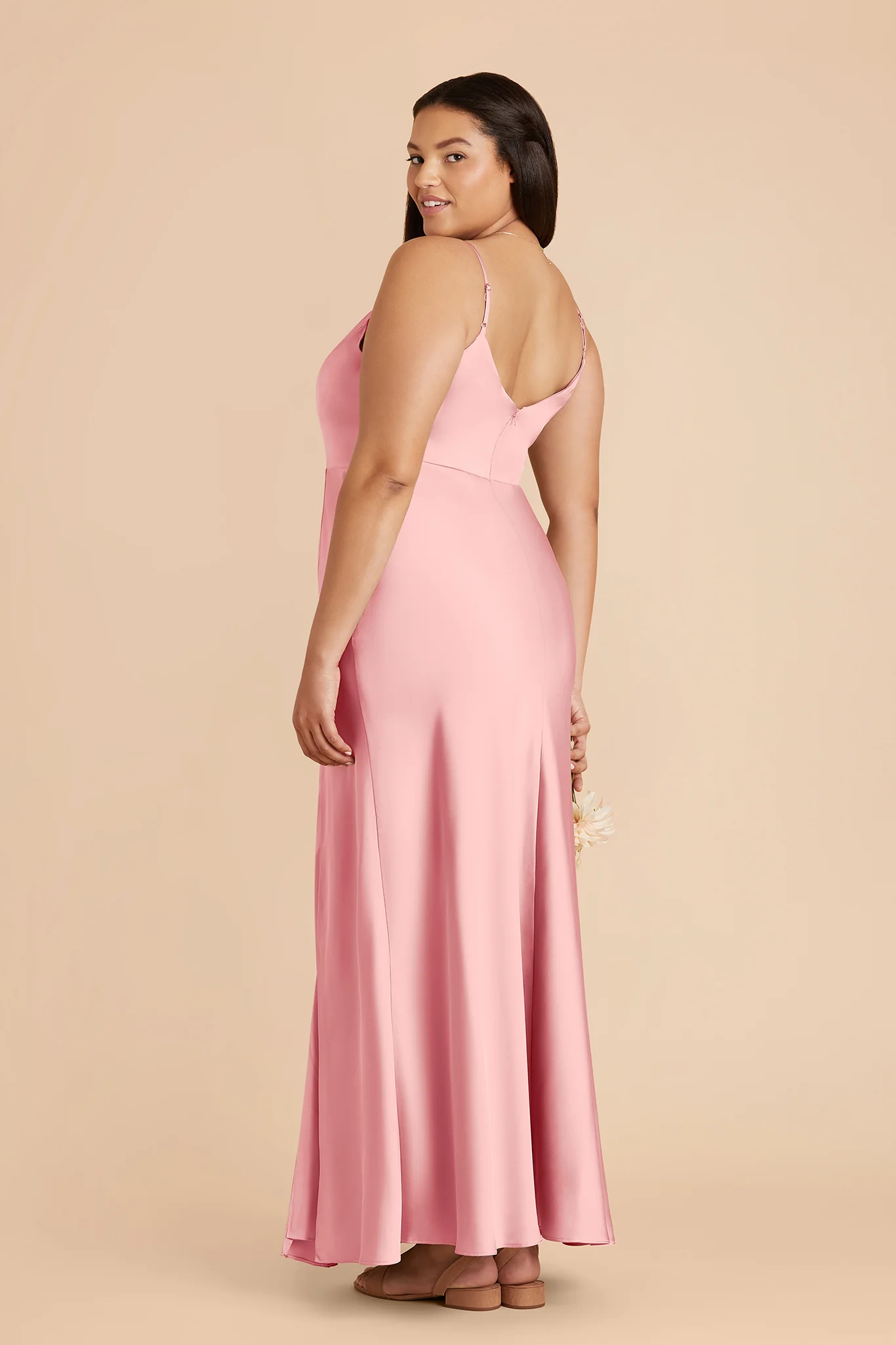 Jay Matte Satin Dress - Bubblegum Pink - Image 6