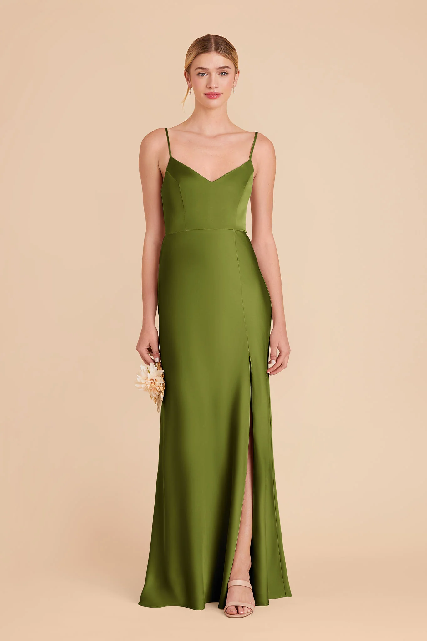 Jay Matte Satin Dress - Cactus