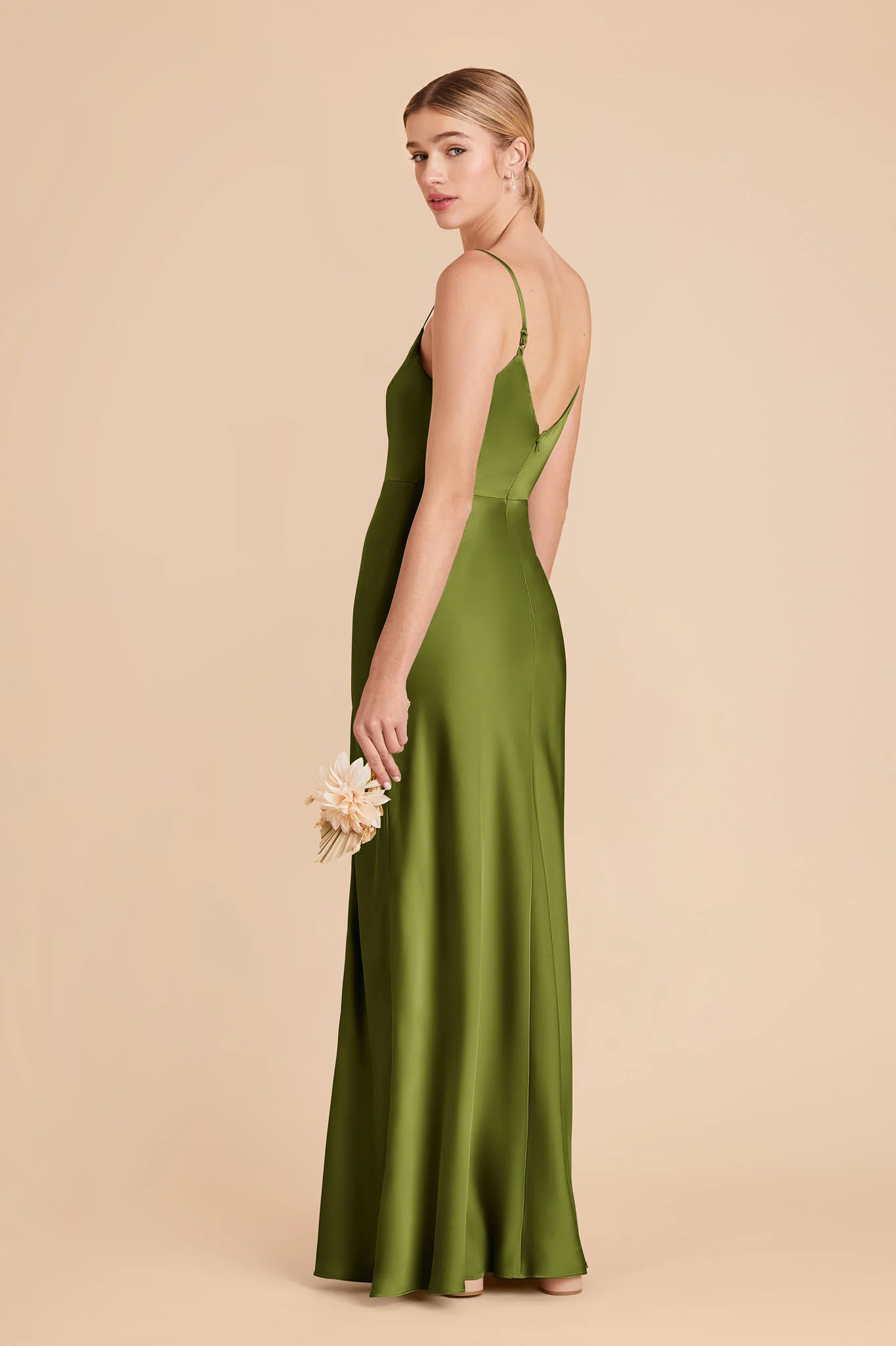 Jay Matte Satin Dress - Cactus - Image 4