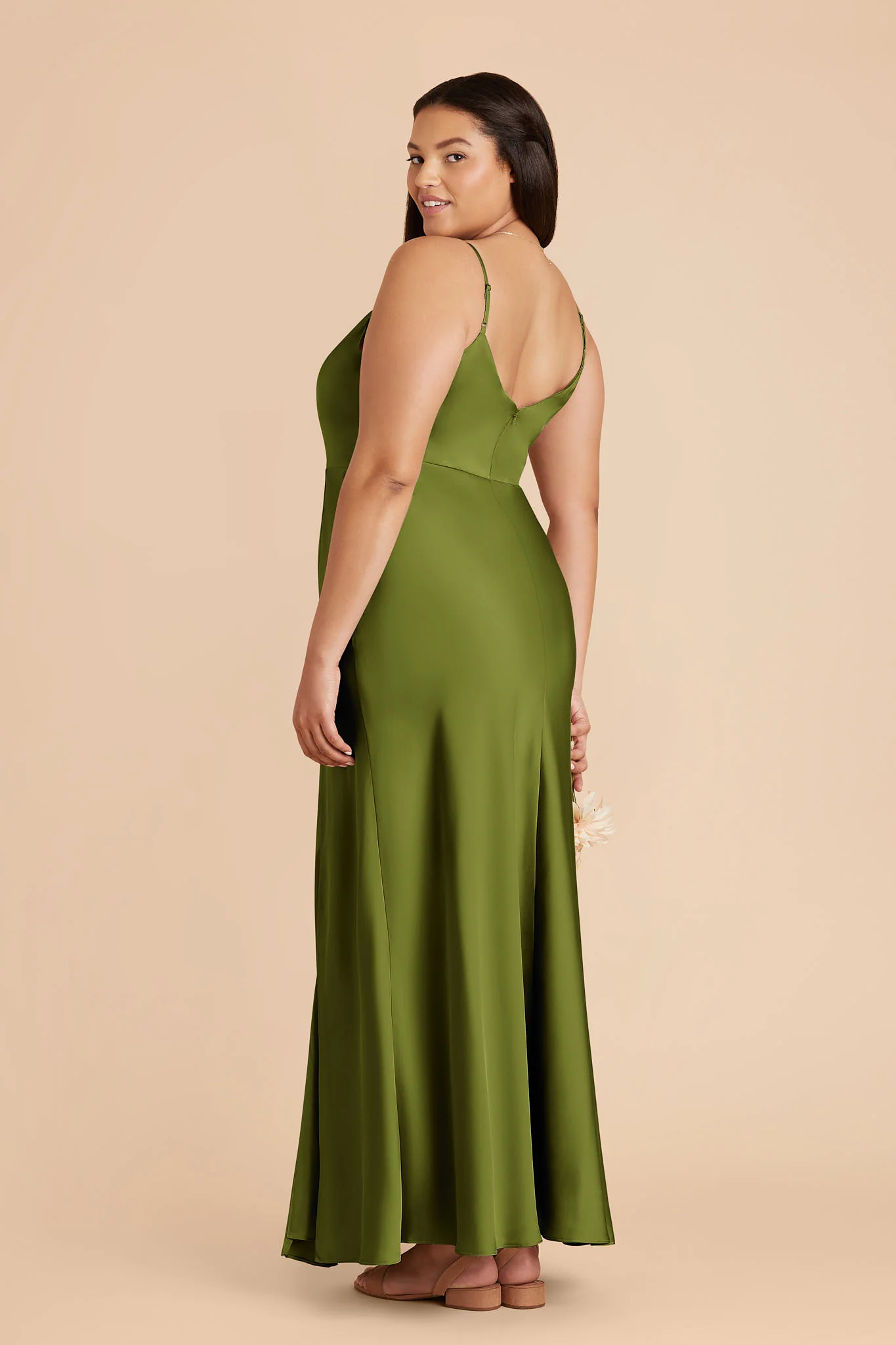 Jay Matte Satin Dress - Cactus - Image 6