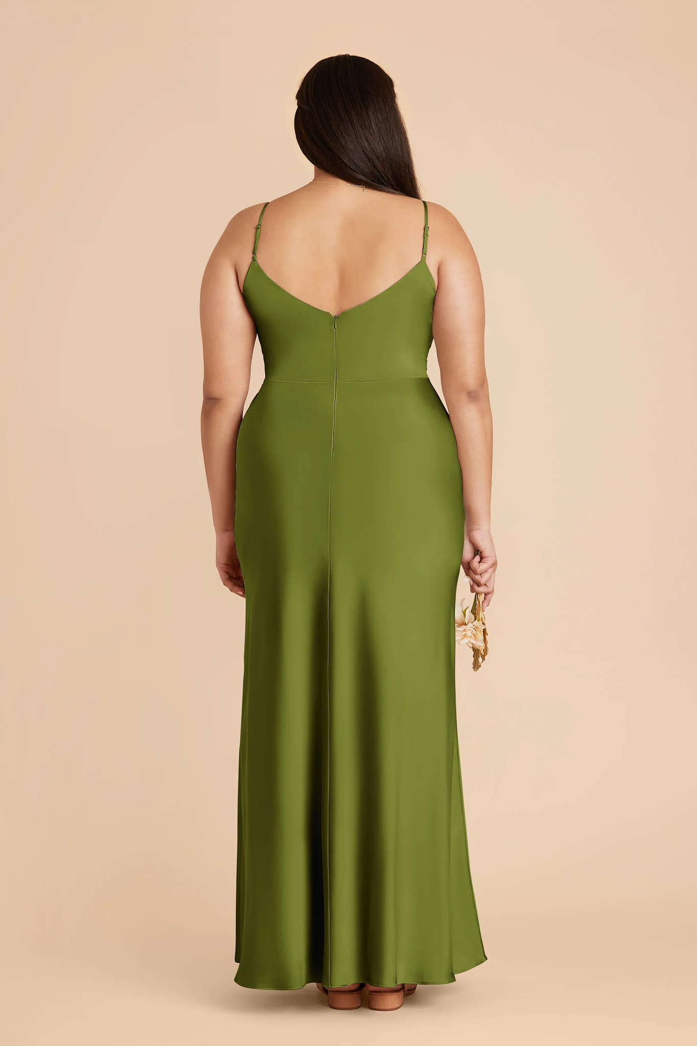 Jay Matte Satin Dress - Cactus - Image 7