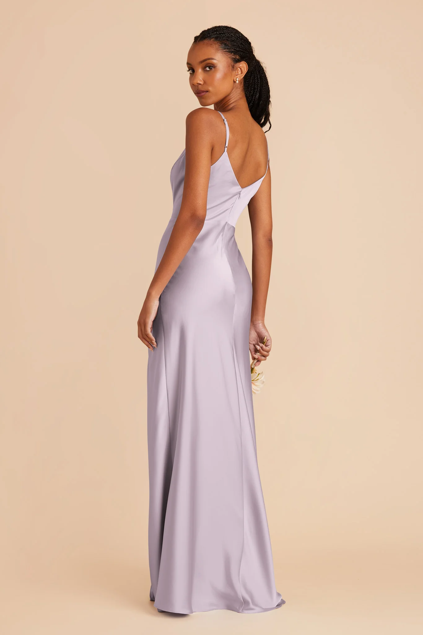 Jay Matte Satin Dress - Dusty Lilac - Image 5
