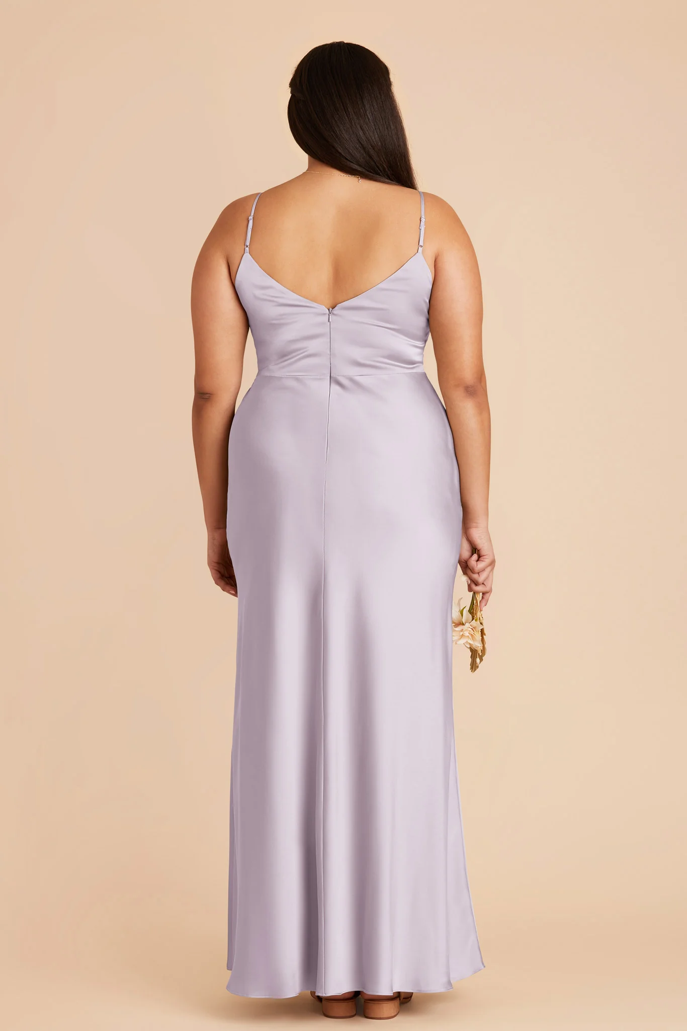 Jay Matte Satin Dress - Dusty Lilac - Image 9