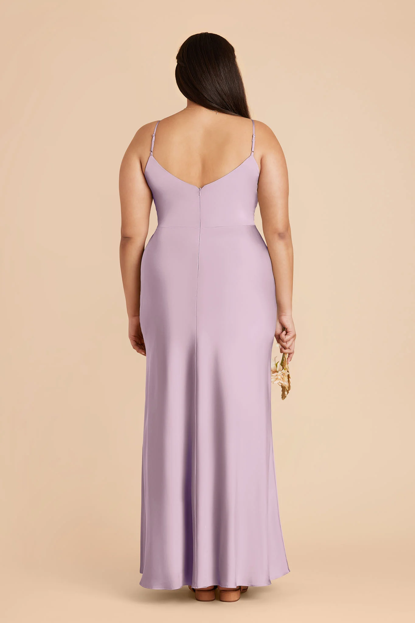 Jay Matte Satin Dress - Lavender - Image 8