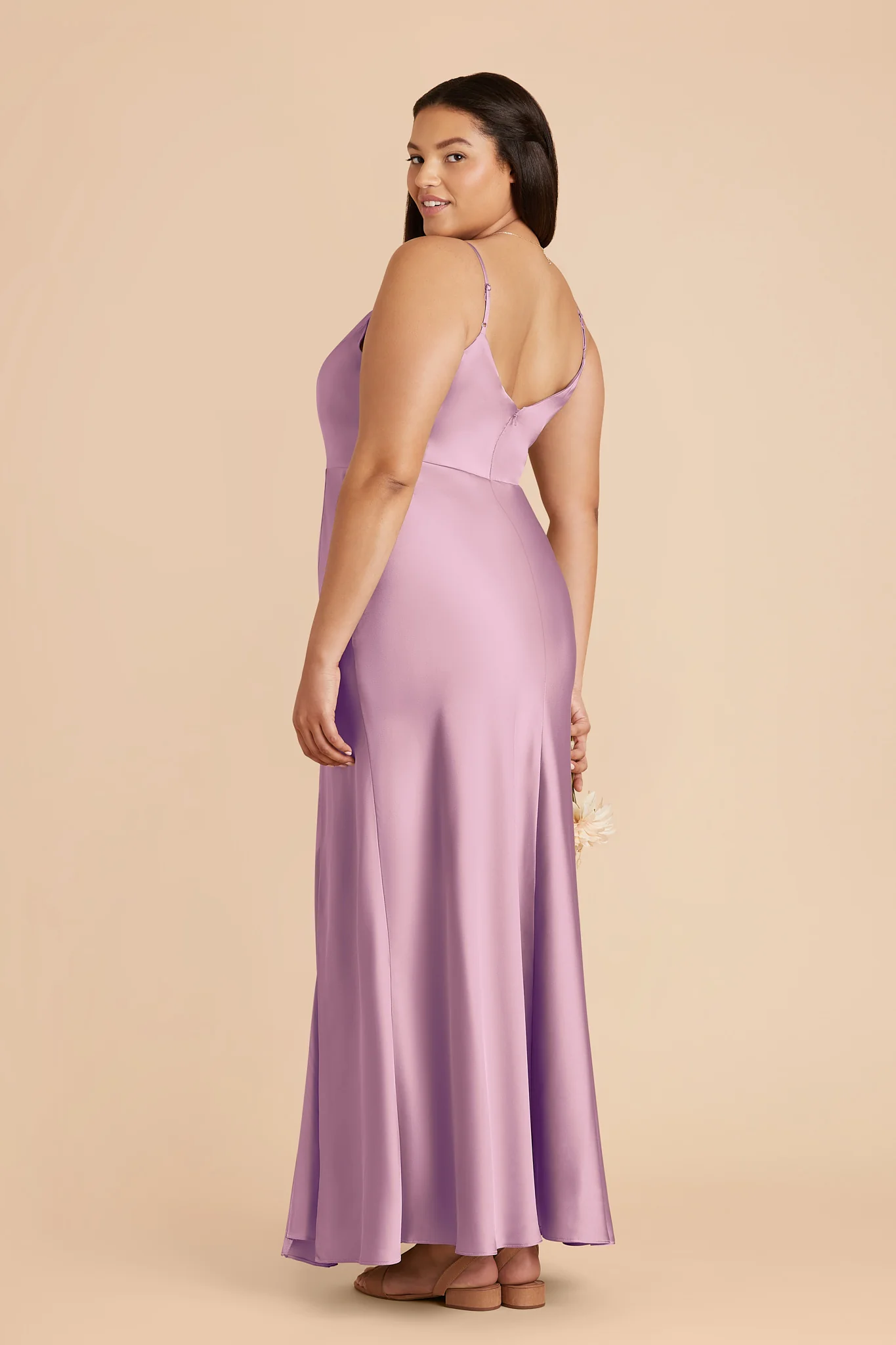 Jay Matte Satin Dress - Orchid - Image 6