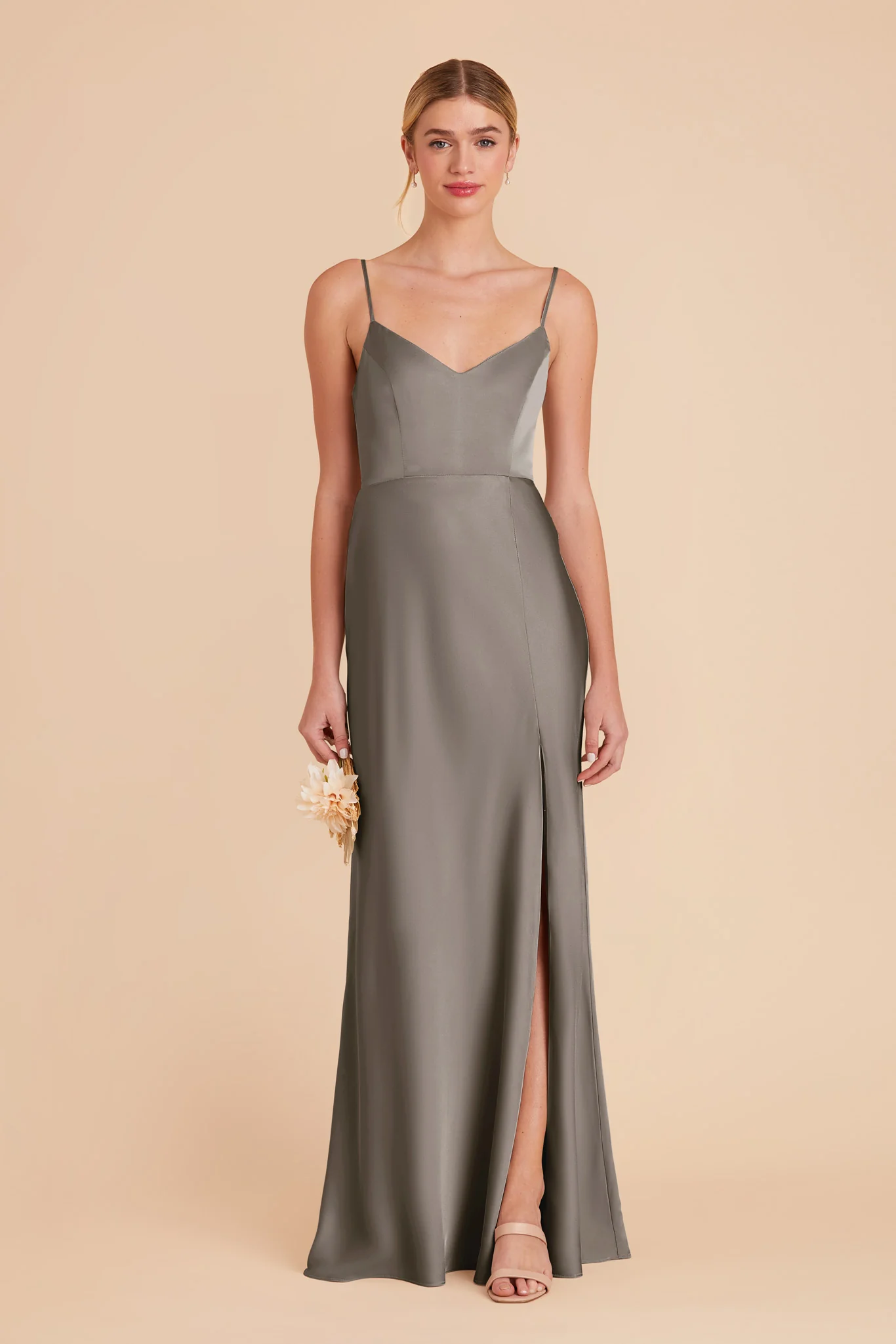 Jay Matte Satin Dress - Quartz