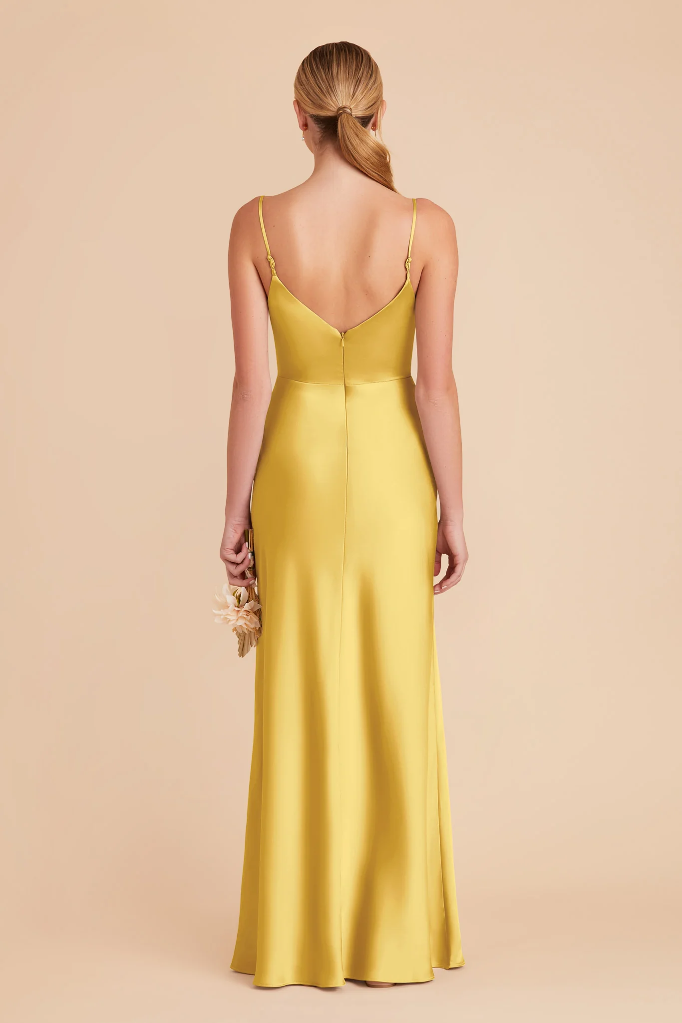 Jay Matte Satin Dress - Sunflower Yellow - Image 5