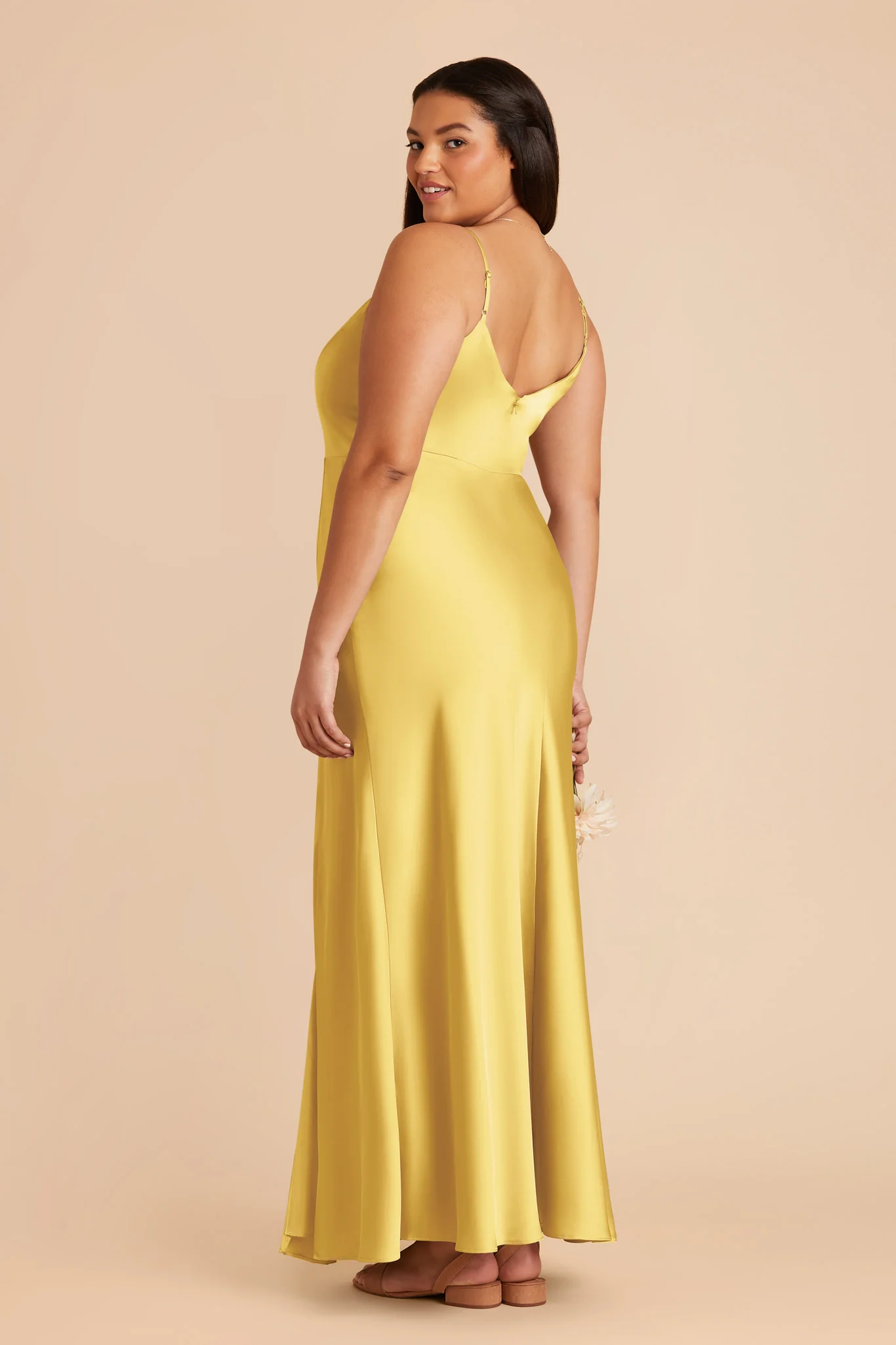 Jay Matte Satin Dress - Sunflower Yellow - Image 7