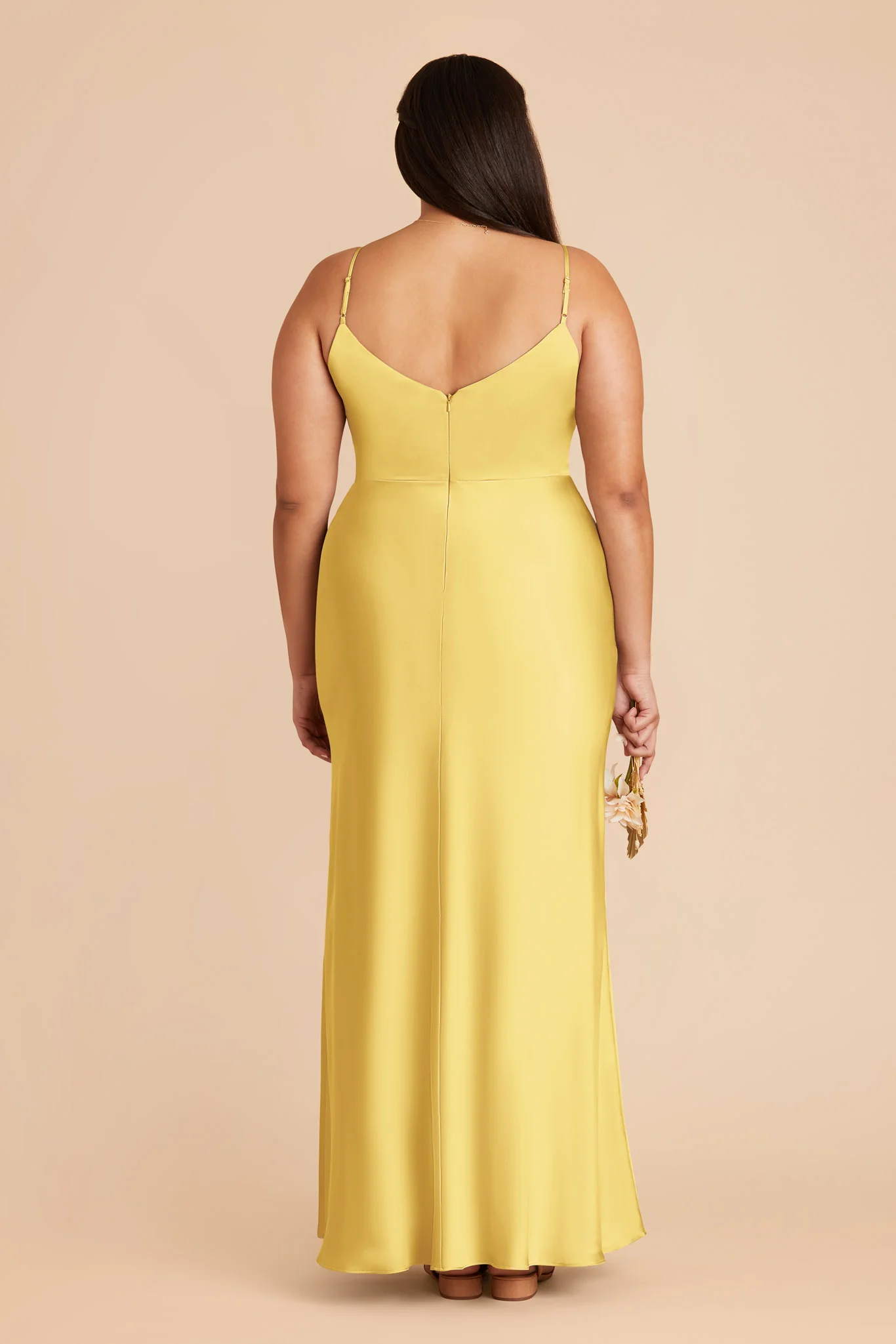 Jay Matte Satin Dress - Sunflower Yellow - Image 8