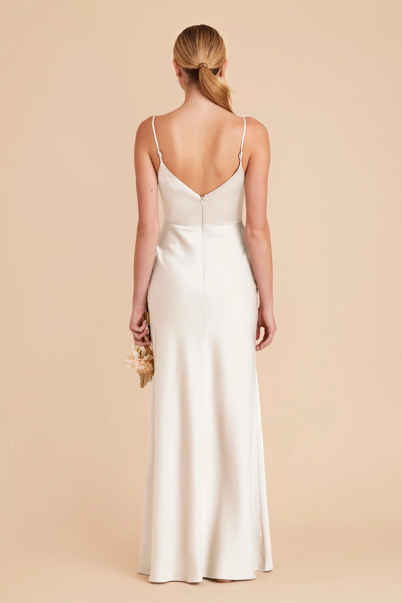 Jay Matte Satin Dress - White - Image 5