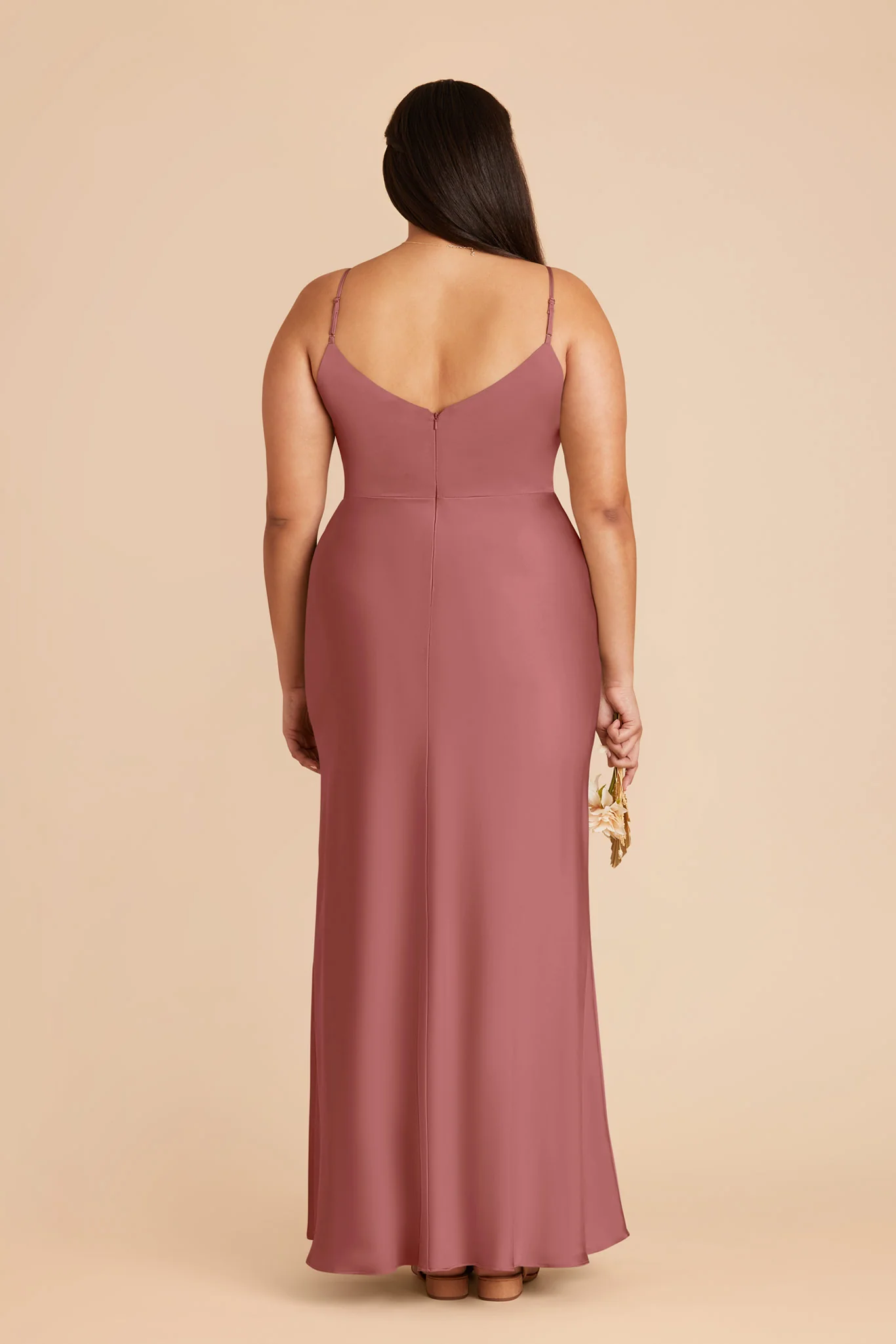 Jay Matte Satin Dress - Wild Rose - Image 8
