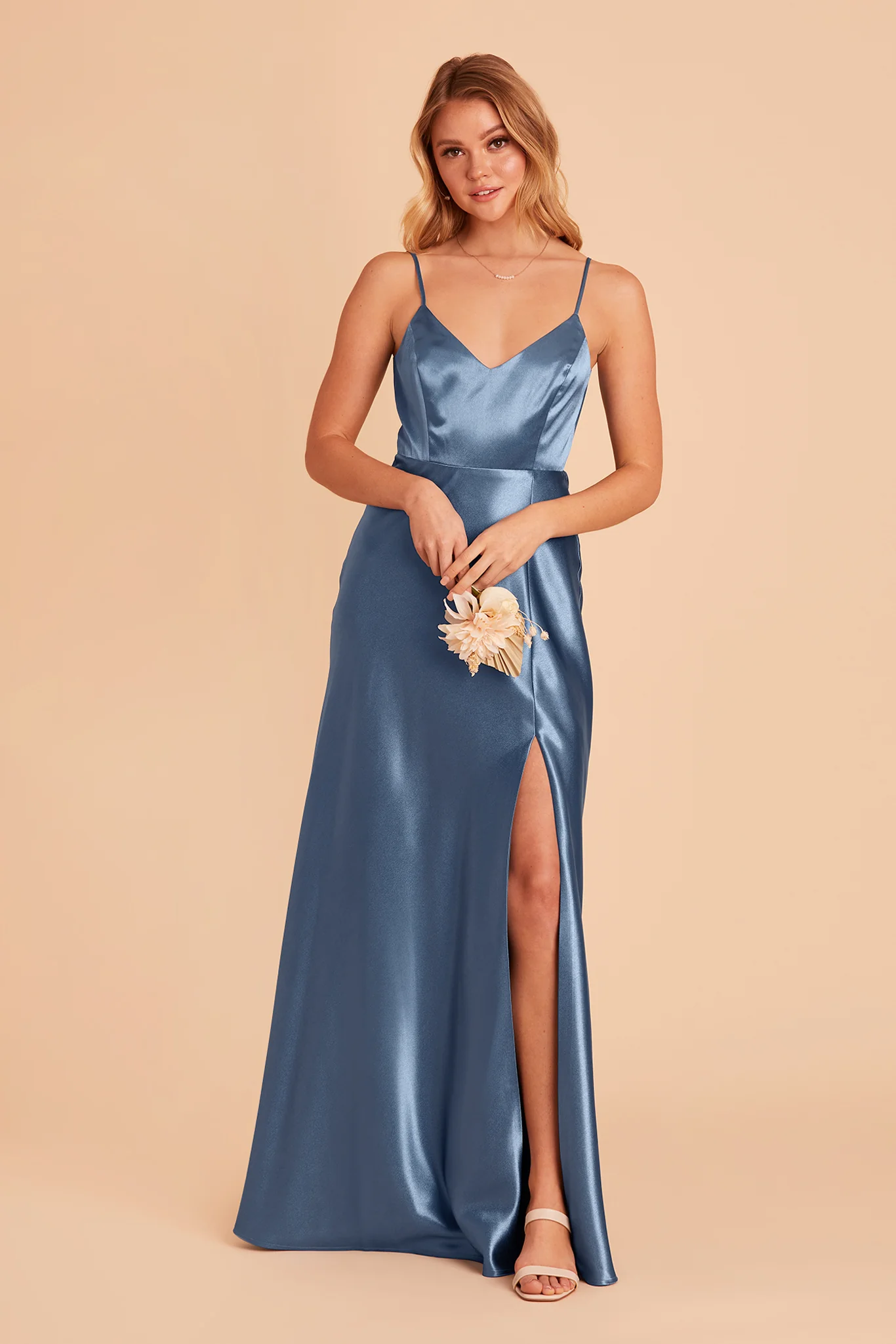 Jay Shiny Satin Dress - Twilight - Image 8