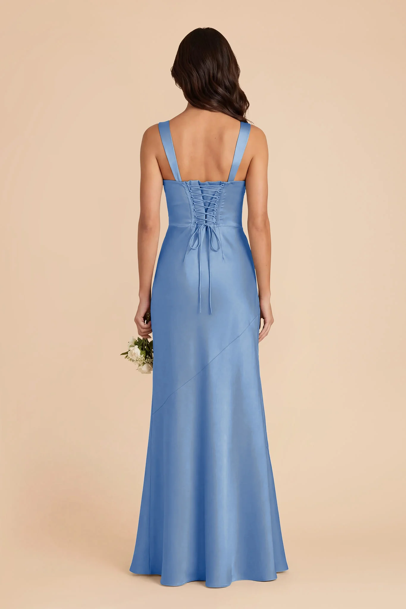 Jennie Matte Satin Dress - Bluebell - Image 4