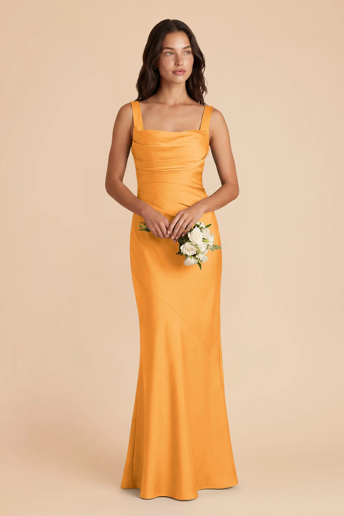 Jennie Matte Satin Dress - Mango - Image 2