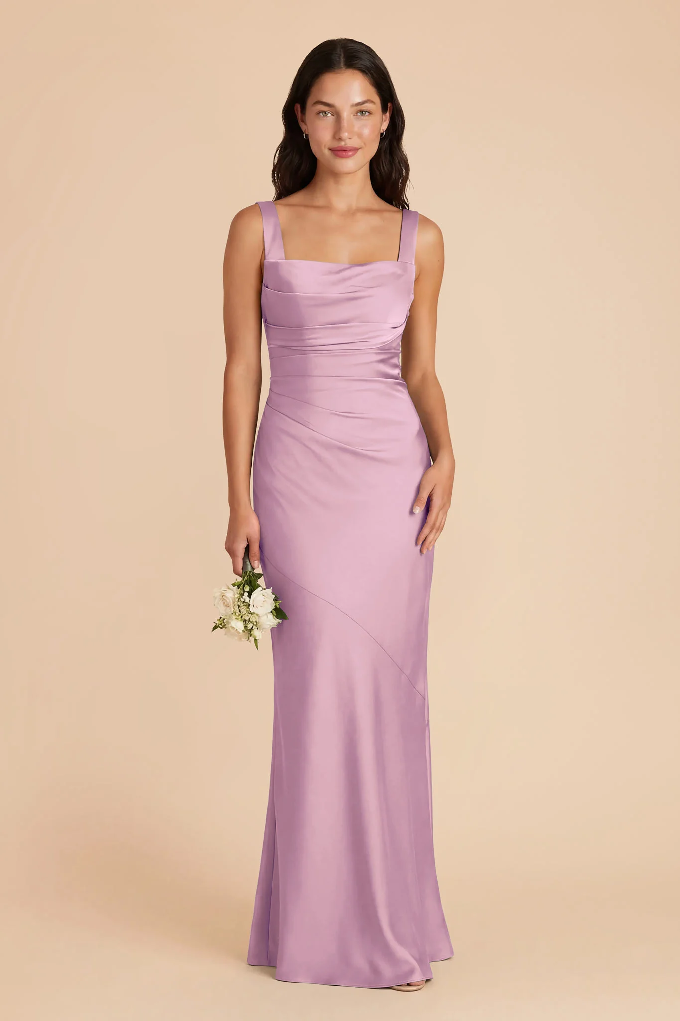 Jennie Matte Satin Dress - Orchid