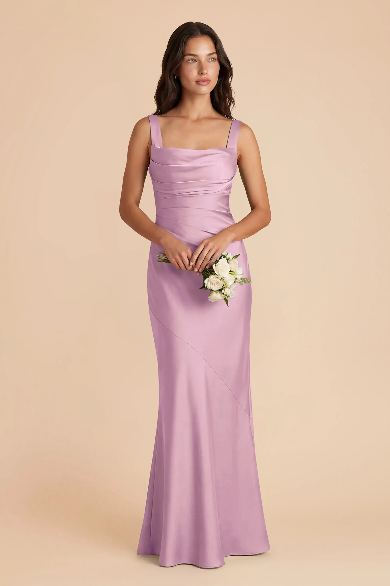 Jennie Matte Satin Dress - Orchid - Image 2