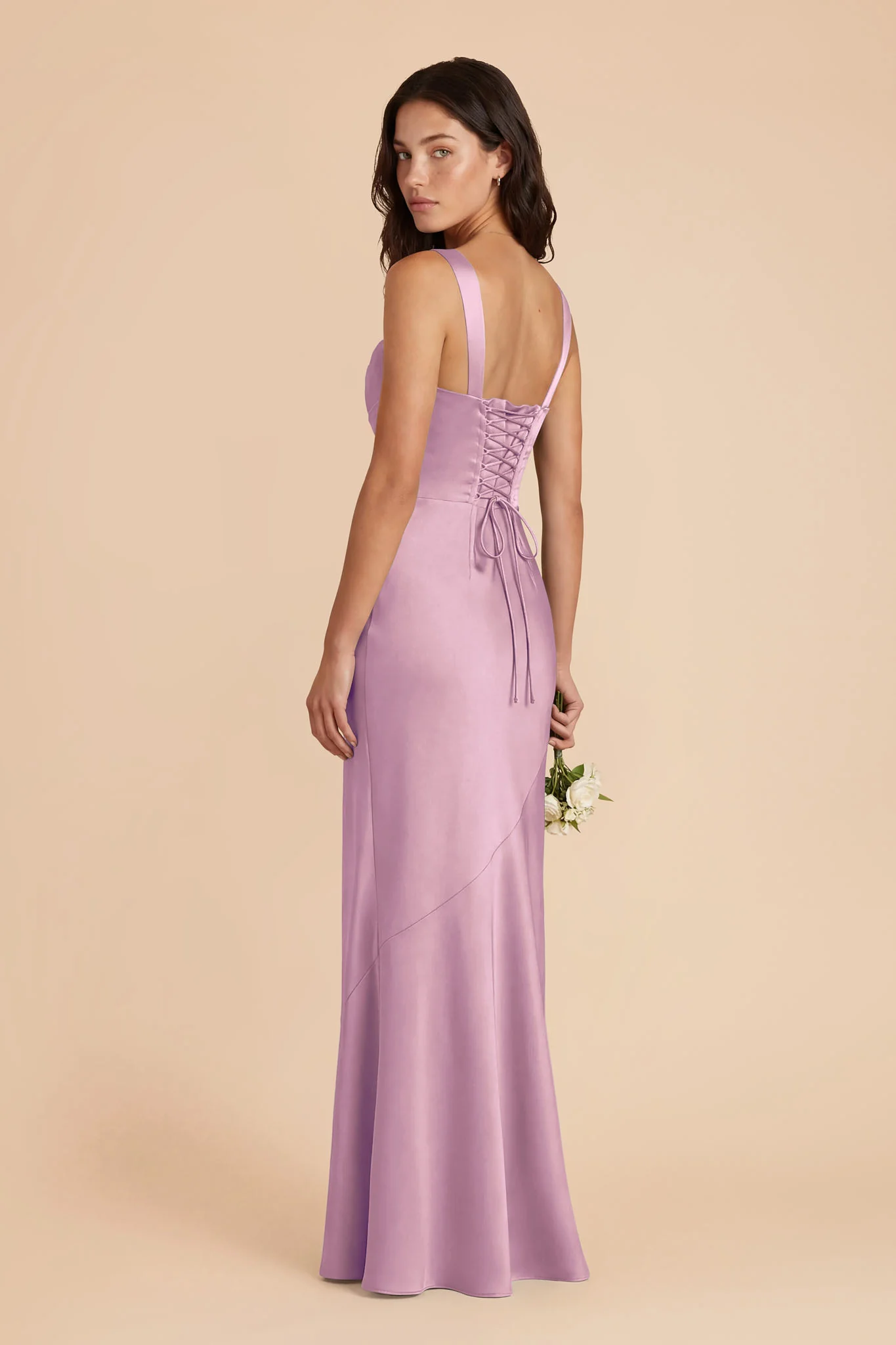 Jennie Matte Satin Dress - Orchid - Image 3