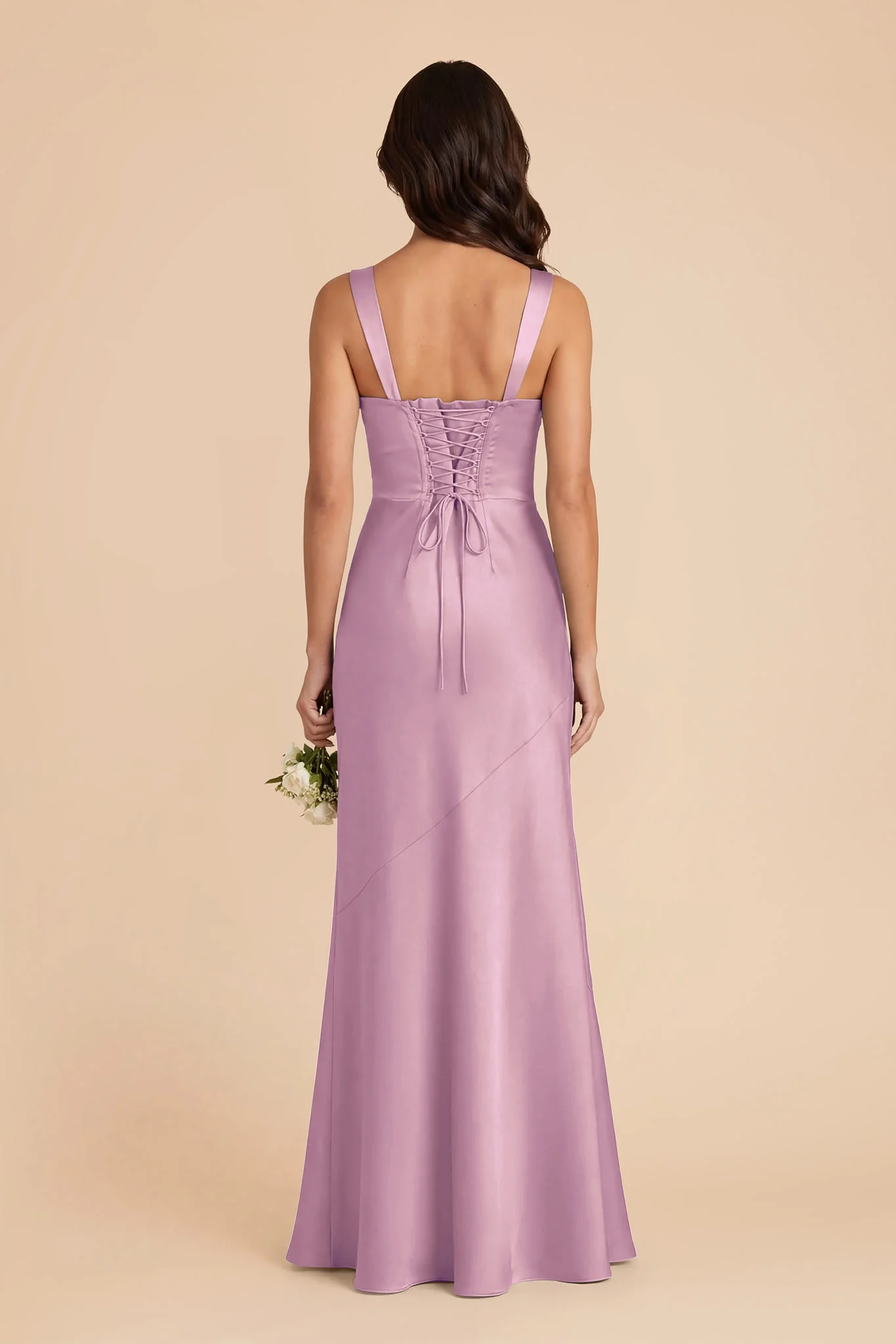 Jennie Matte Satin Dress - Orchid - Image 4