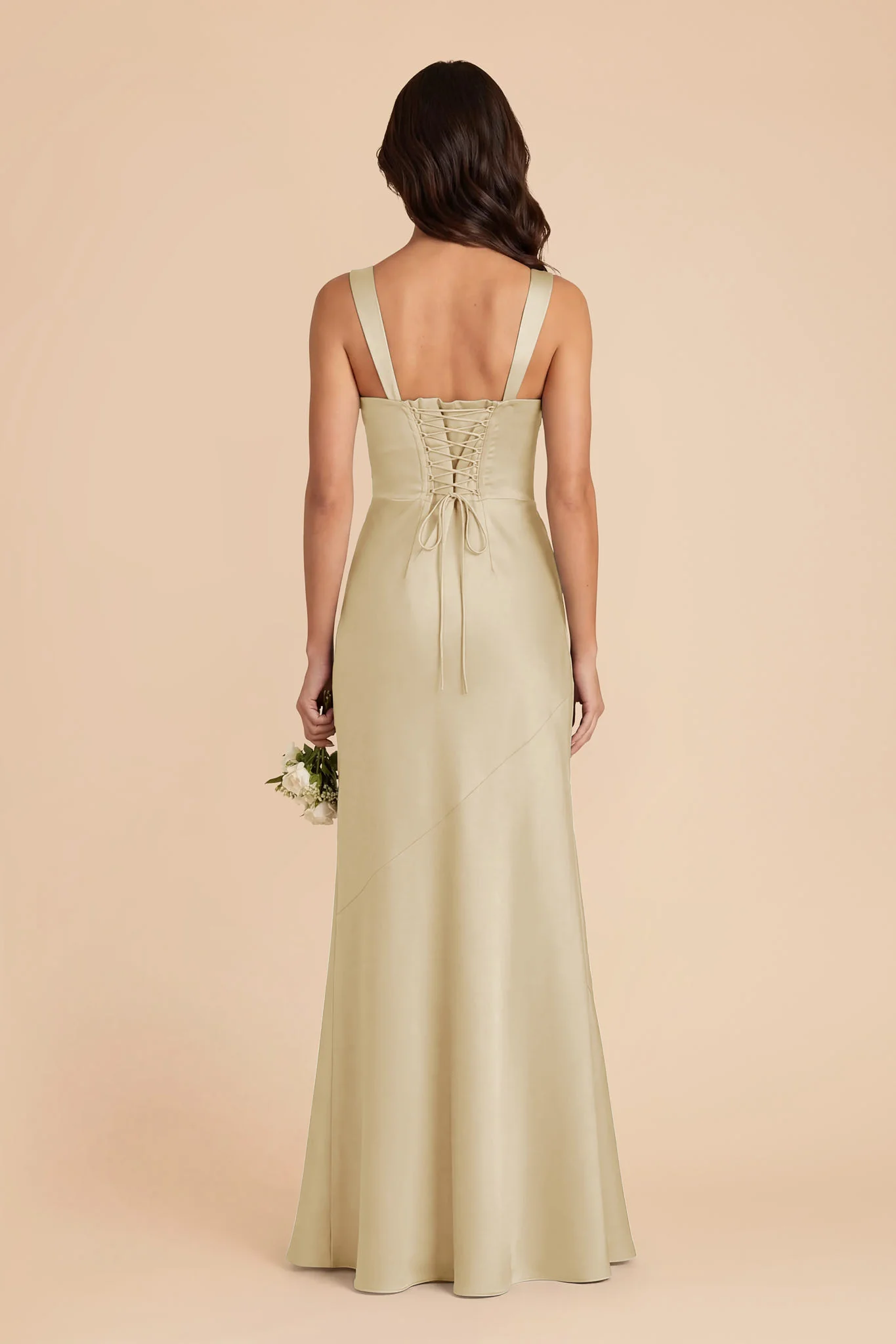Jennie Matte Satin Dress - Prosecco - Image 4