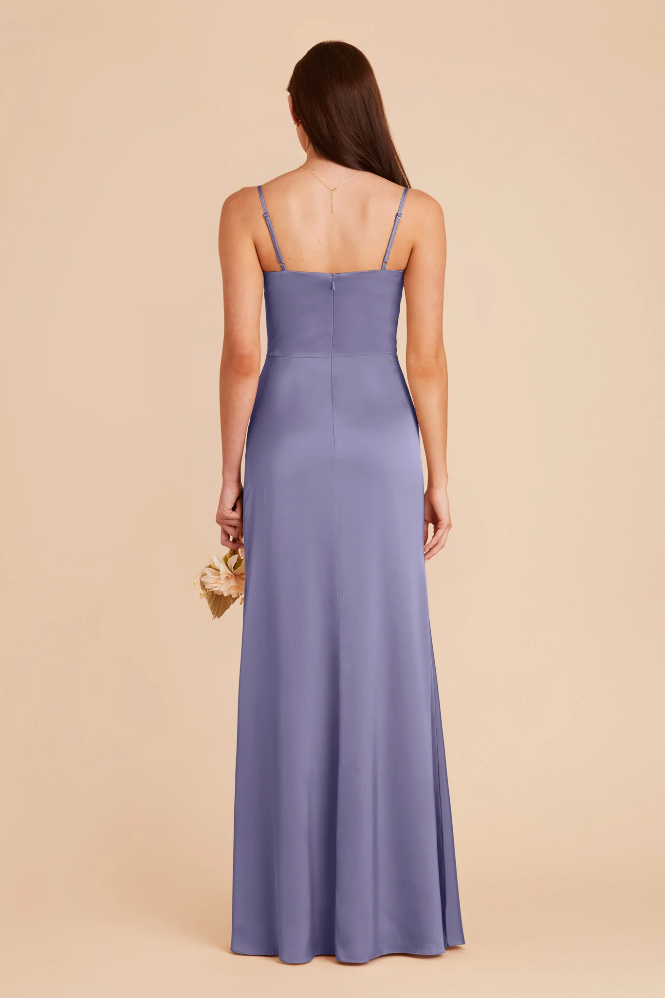 Jennifer Matte Satin Dress - Wisteria - Image 6