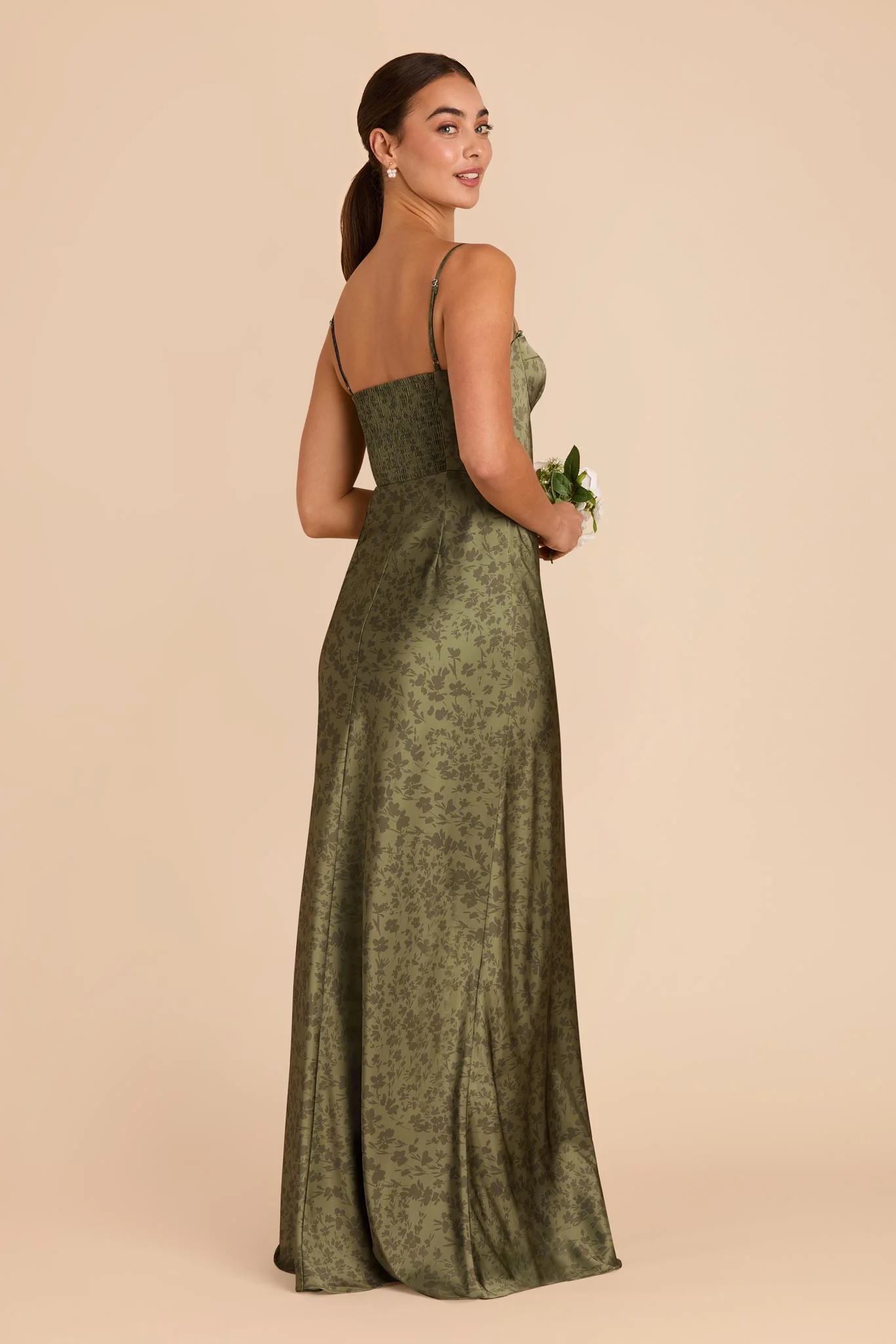 Jessica Matte Satin Dress - Bright Martini Dreamy Floral - Image 3
