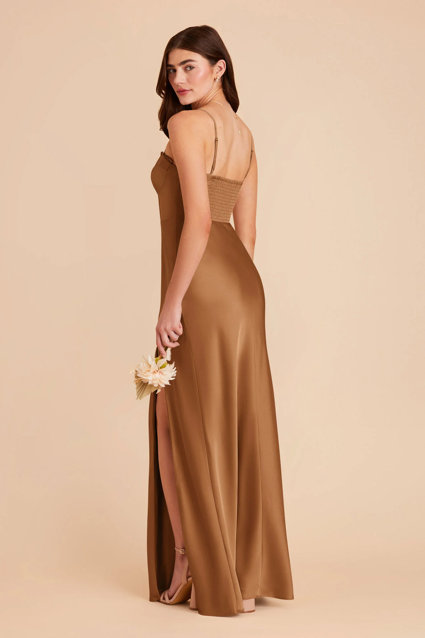 Jessica Matte Satin Dress - Copper - Image 6