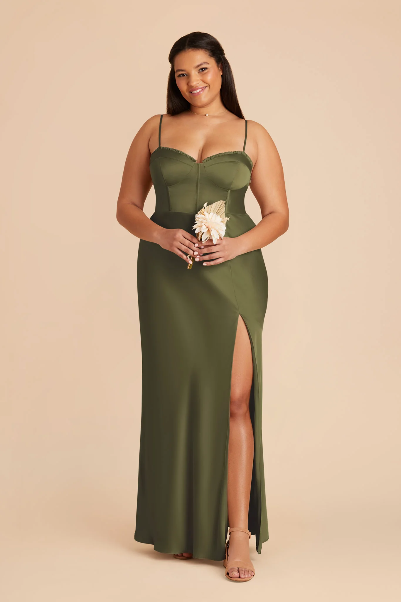 Jessica Matte Satin Dress - Martini - Image 8