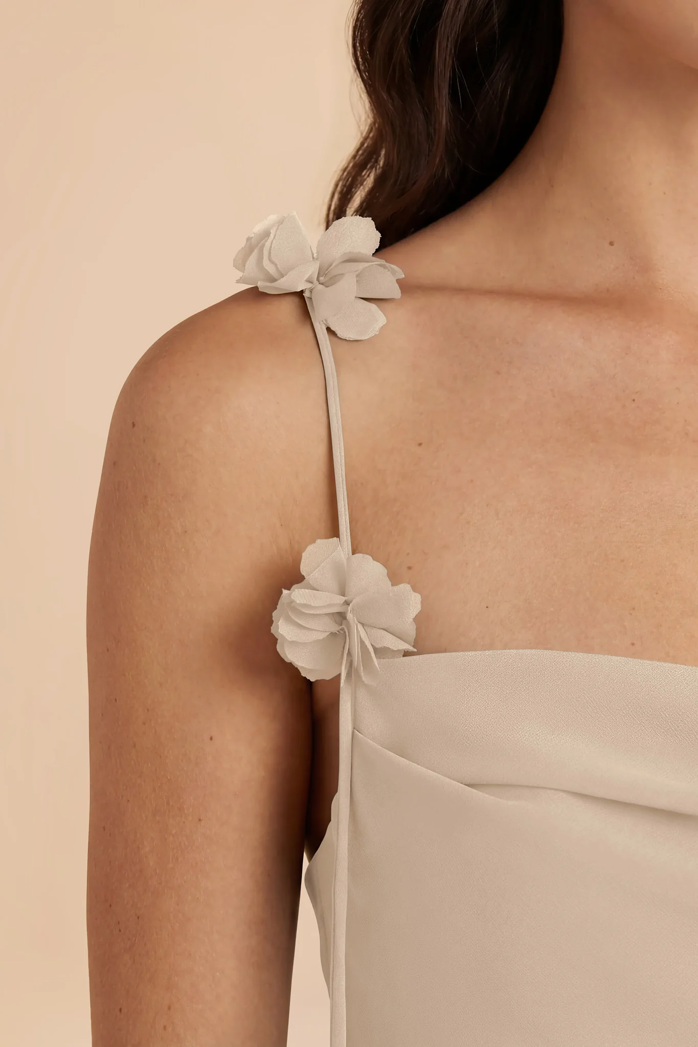 Jessie Chiffon Dress - Almond - Image 5