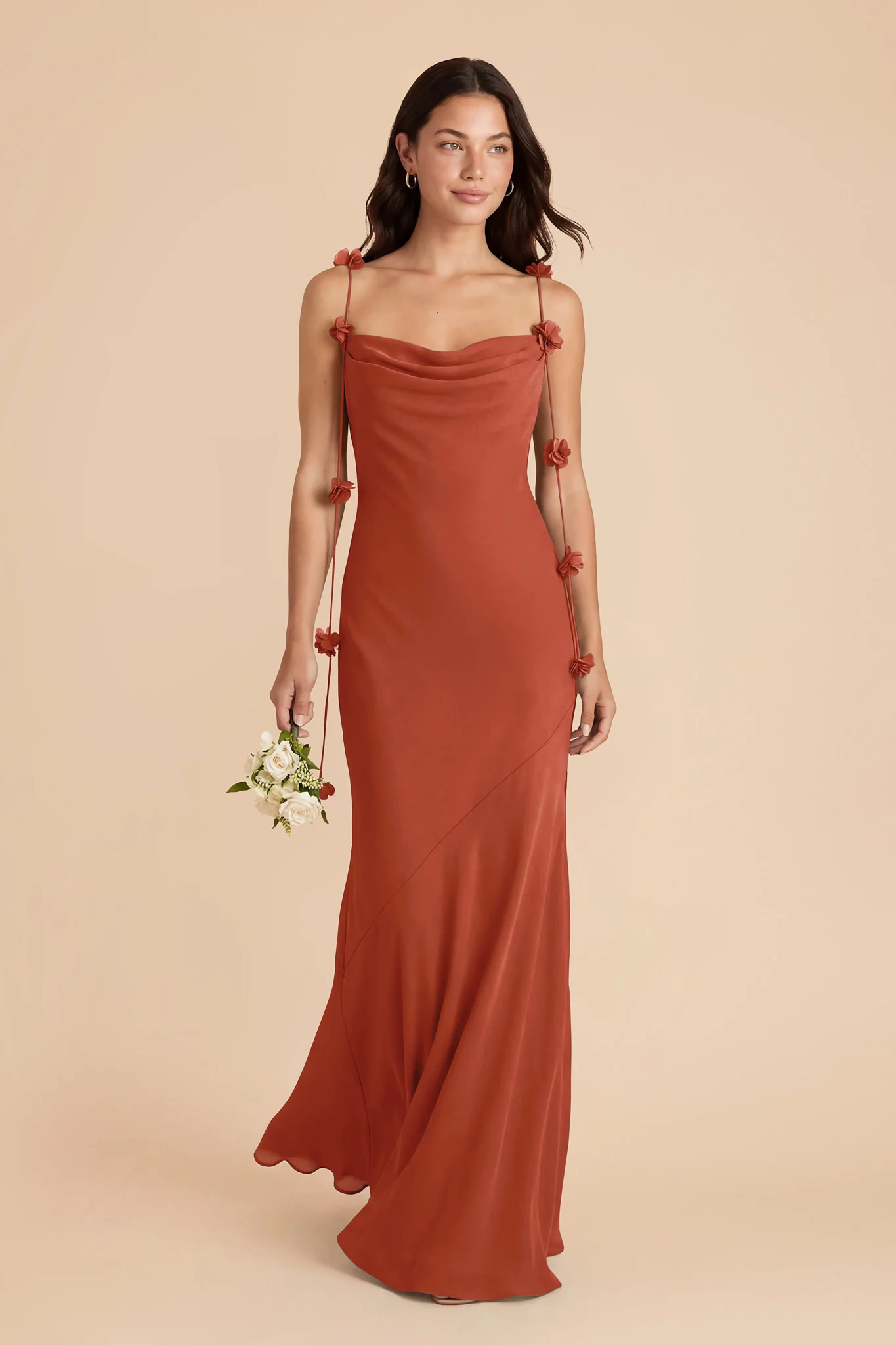 Jessie Chiffon Dress - Auburn - Image 3