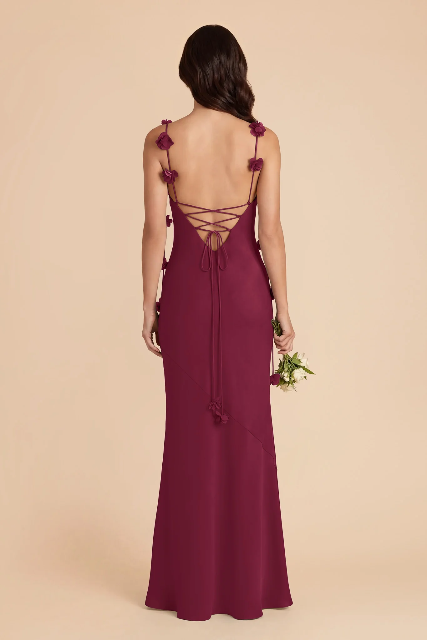 Jessie Chiffon Dress - Berry - Image 4