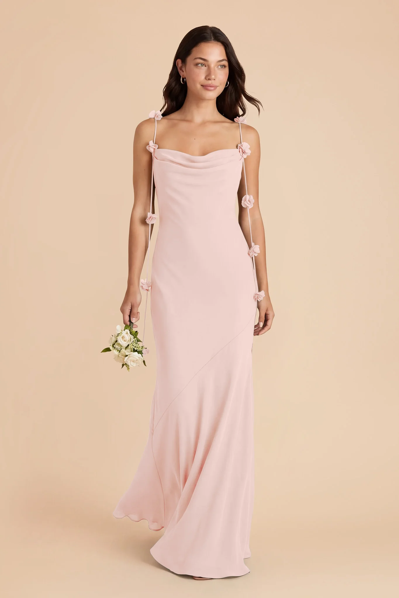 Jessie Chiffon Dress - Blush Pink - Image 3