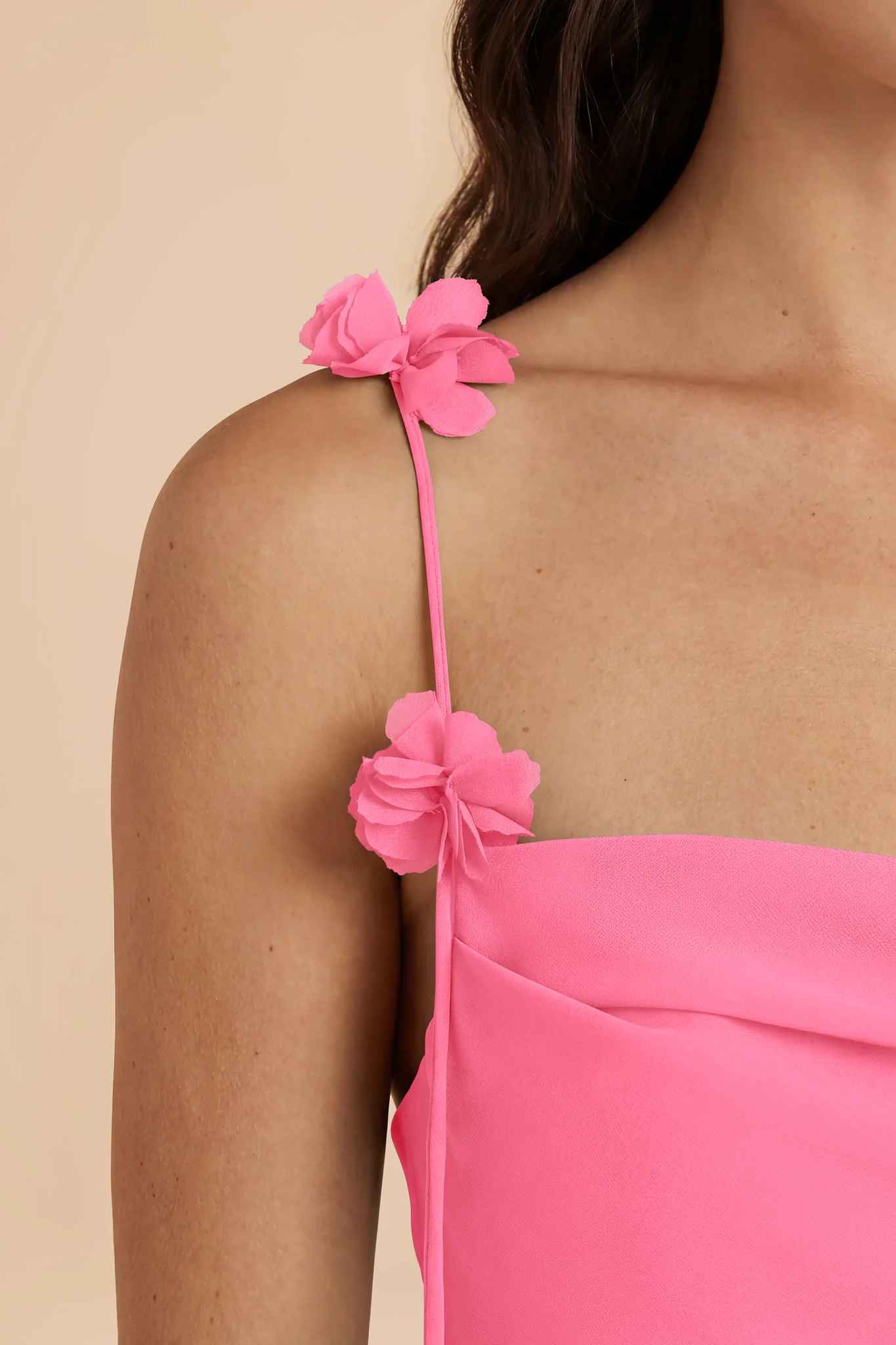 Jessie Chiffon Dress - Bon Bon Pink - Image 5
