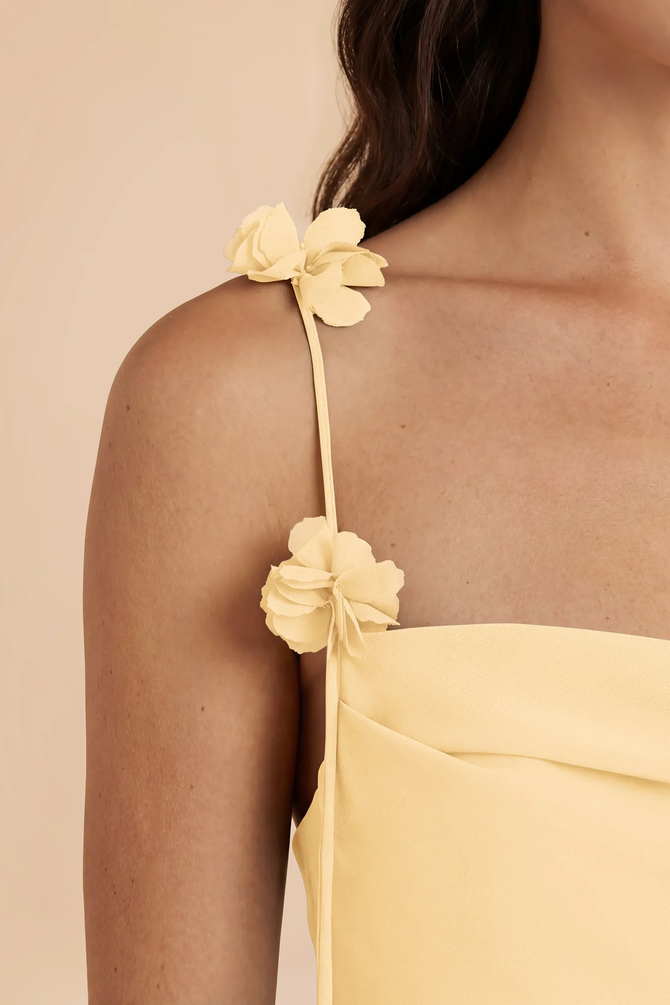 Jessie Chiffon Dress - Butter - Image 5