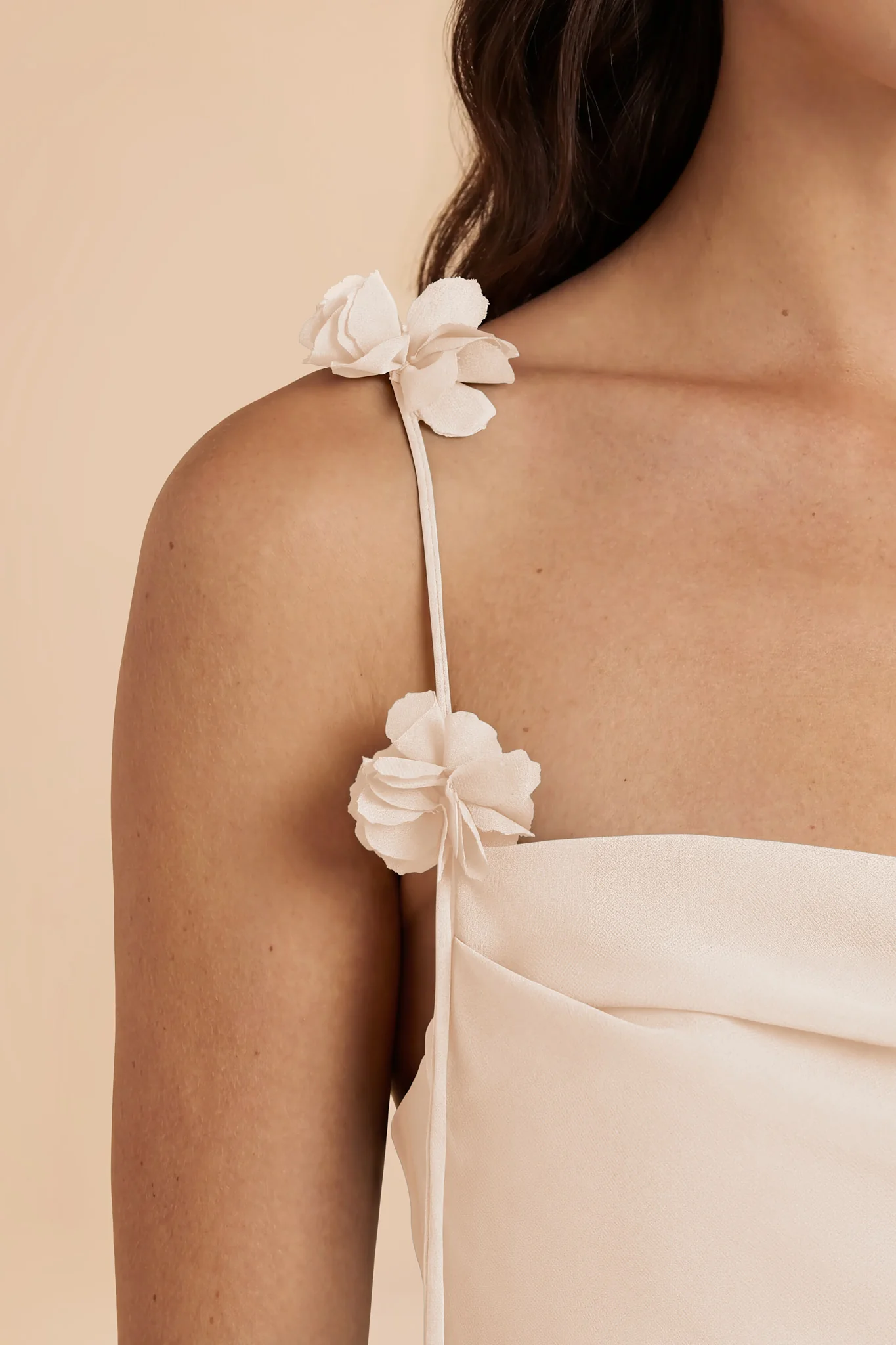 Jessie Chiffon Dress - Champagne - Image 5