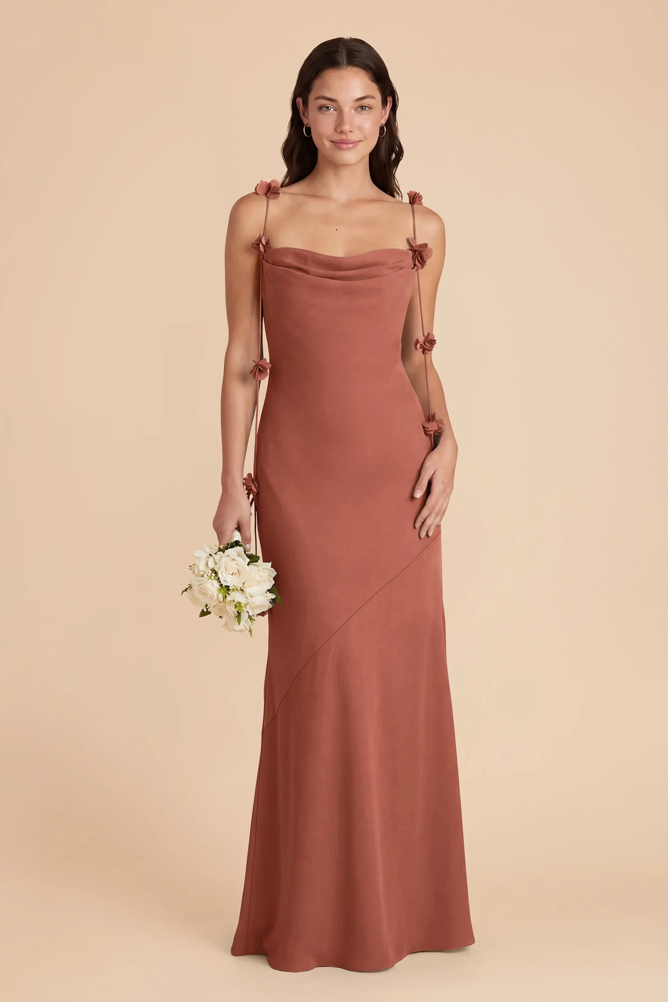 Jessie Chiffon Dress - Desert Rose - Image 2