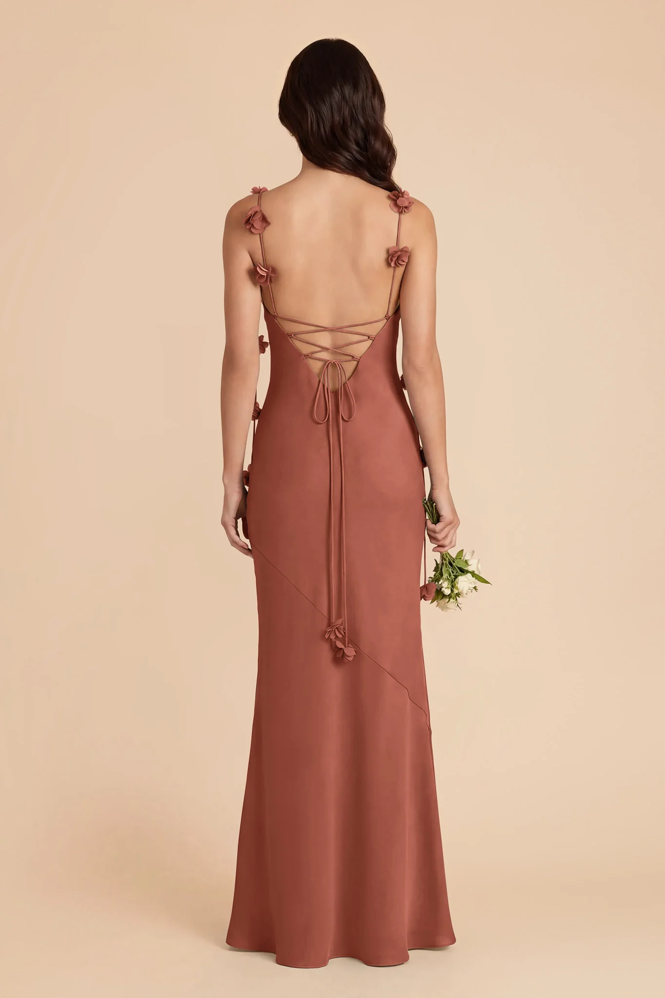 Jessie Chiffon Dress - Desert Rose - Image 4